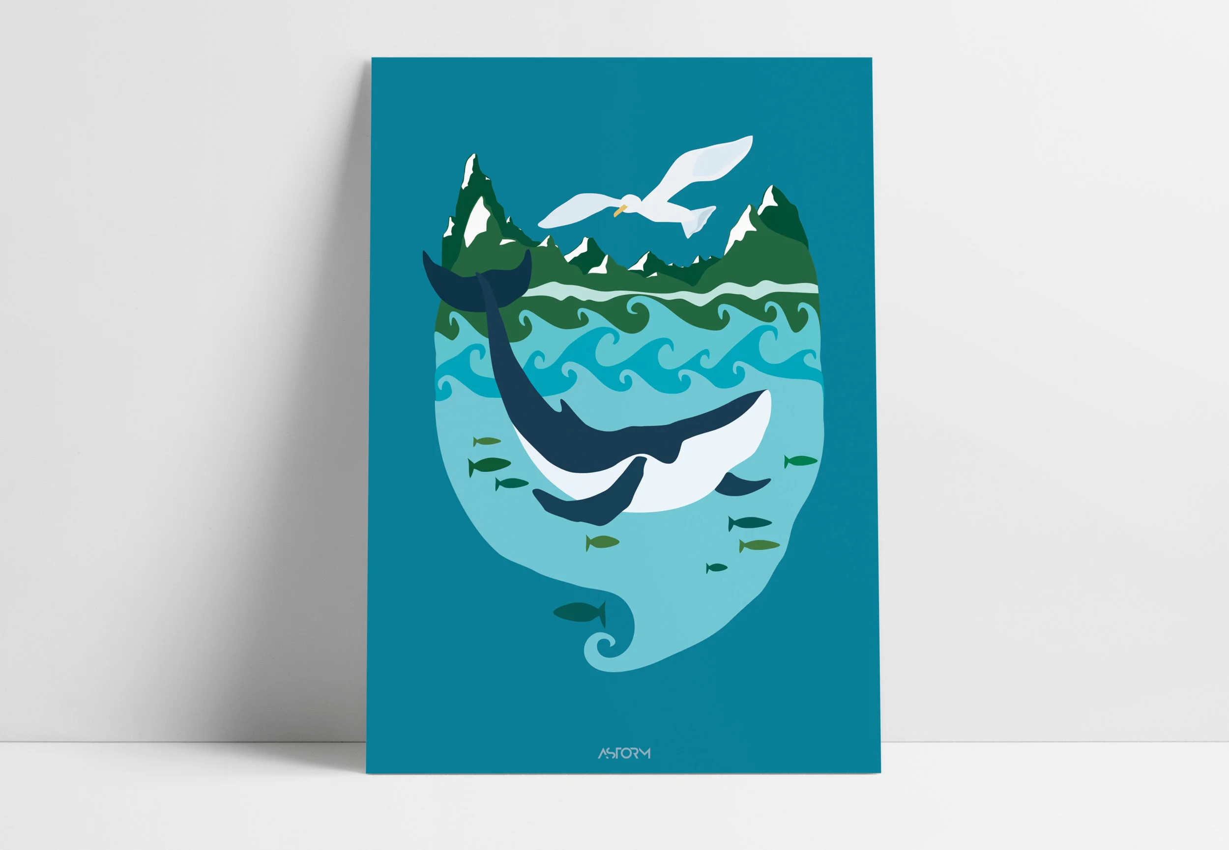Whale. Card