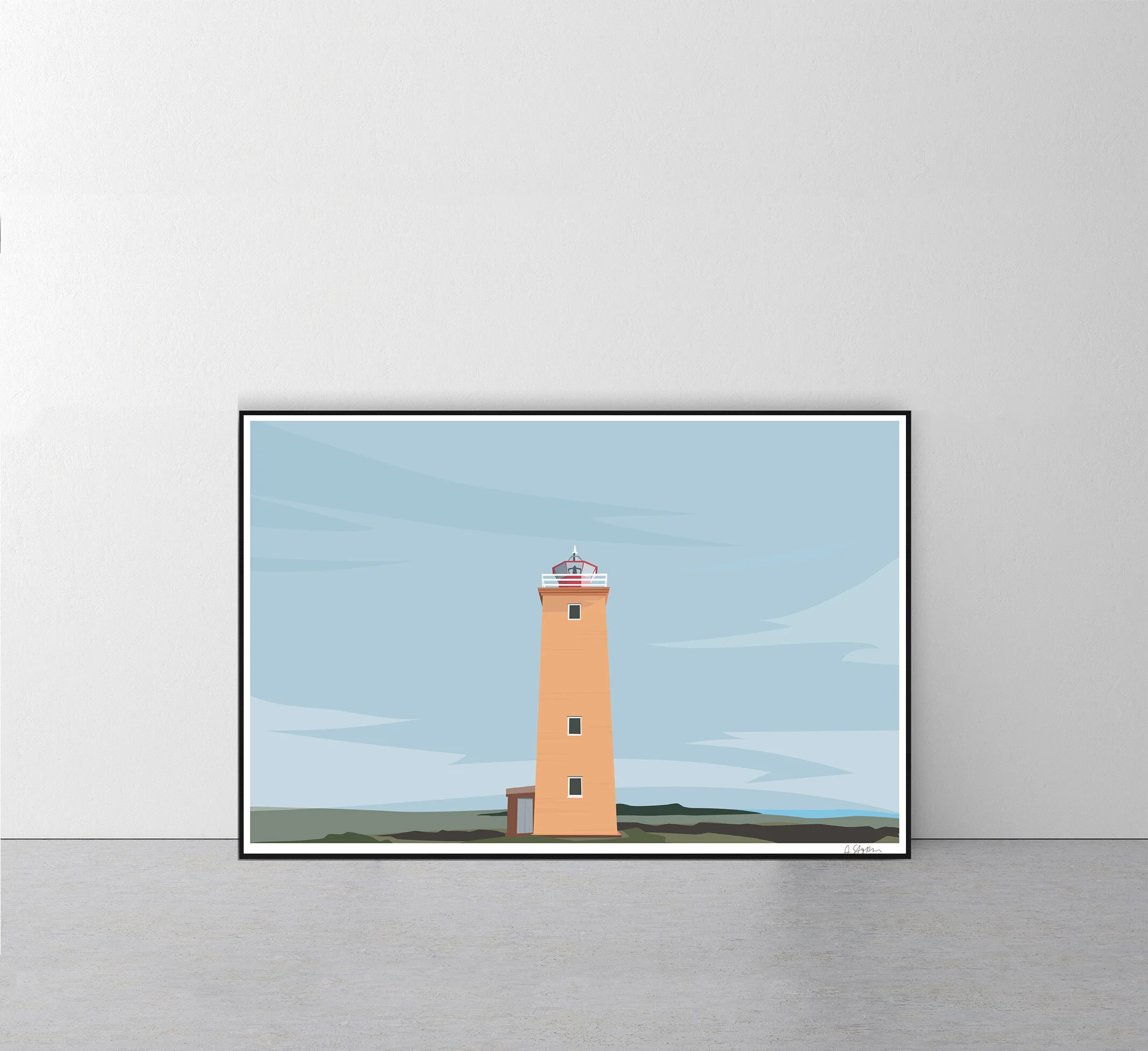 Lighthouse. Orange