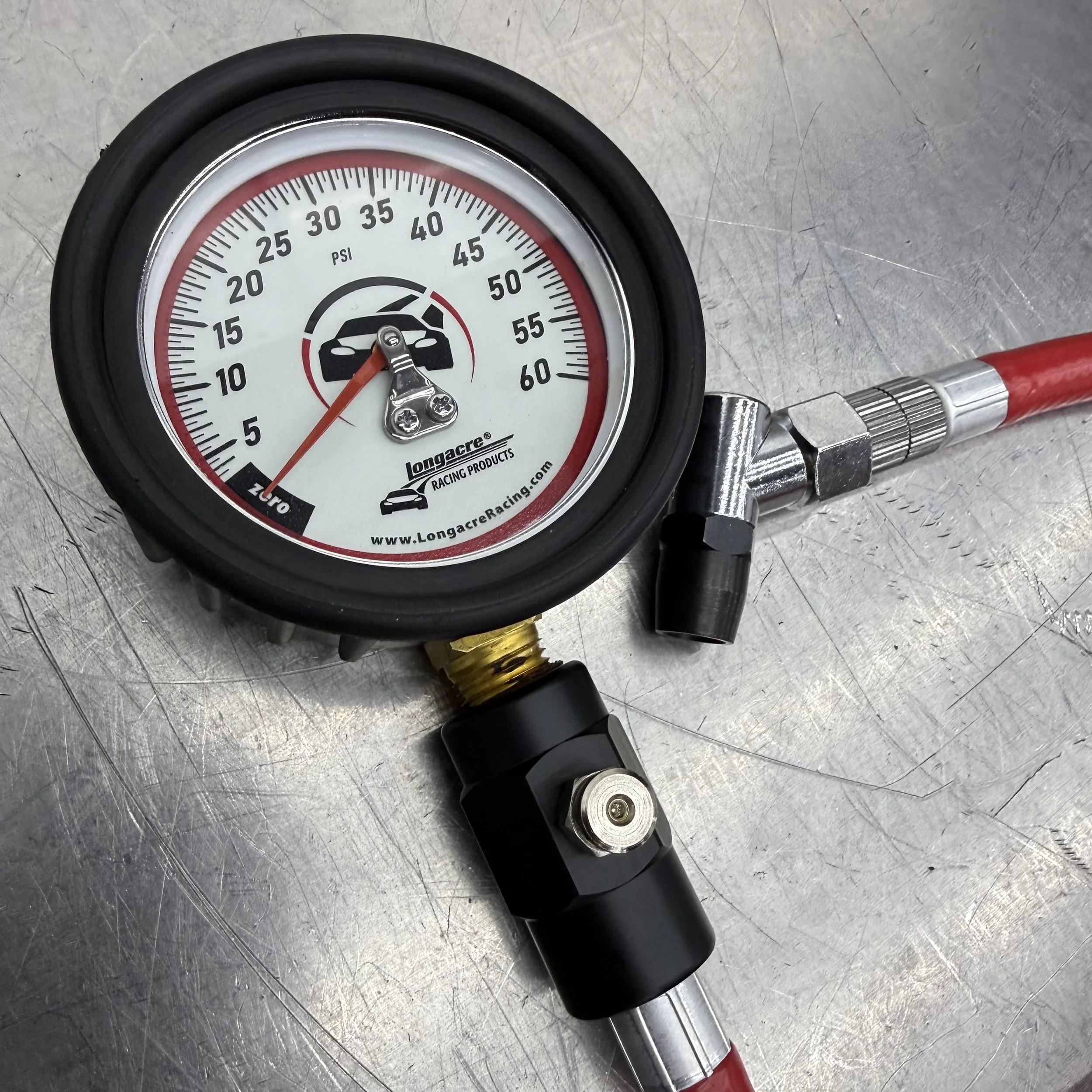 Longacre Deluxe 2½" Analog Tire Pressure Gauge