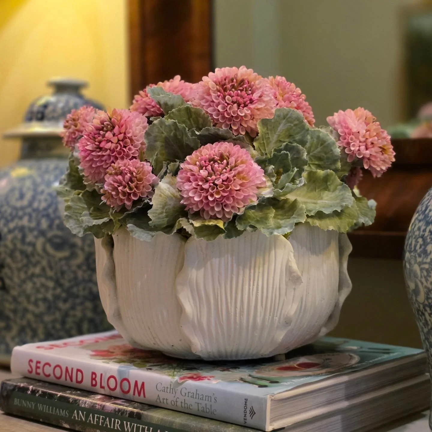 After placing lovely arrangements by @vintagecharmcharlotte in clients' homes, it was so exciting to receive an order for our own! It's sitting front and center in the entry. A fresh style addition without requiring maintenance.

'Tis almost the summ