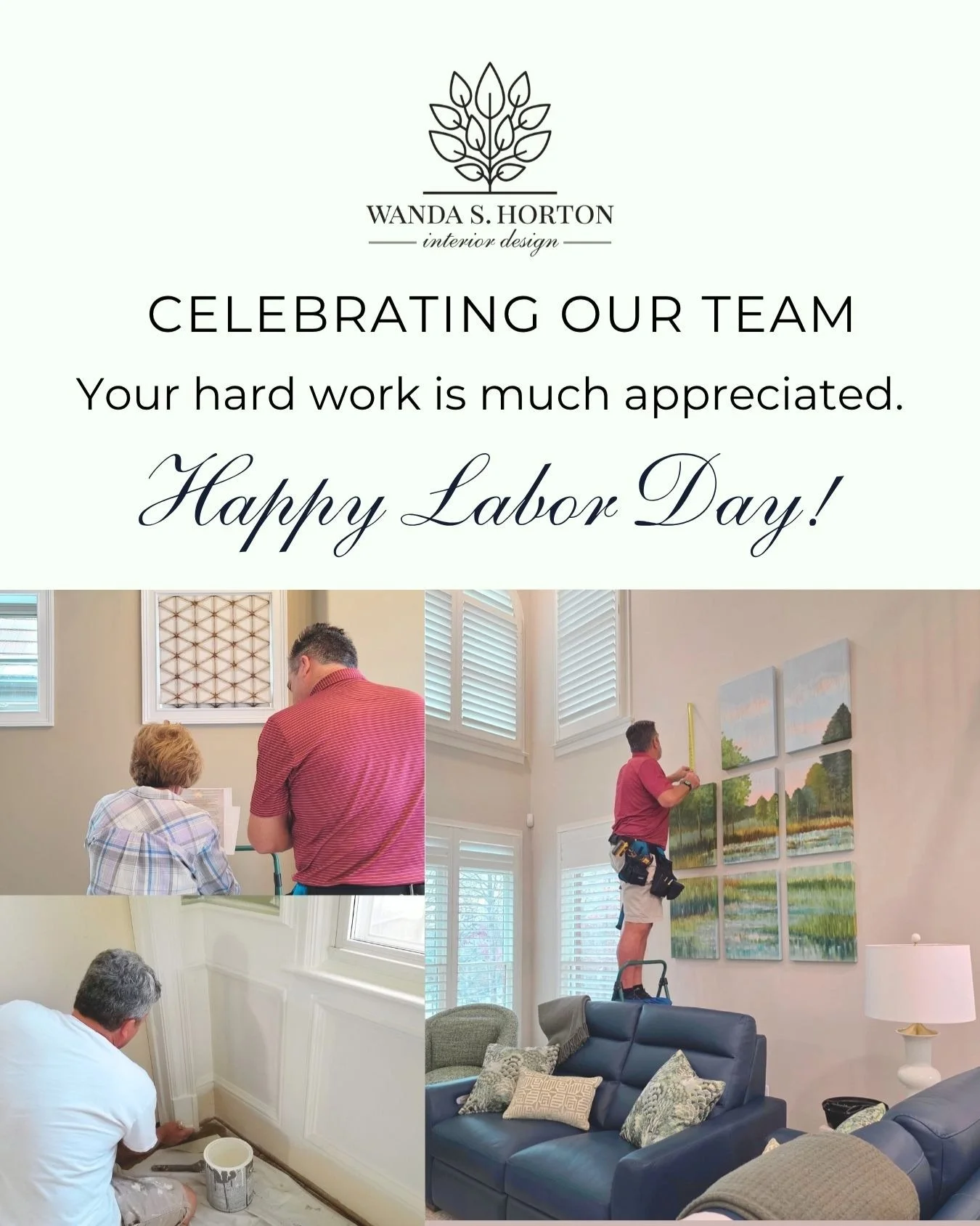 "Many hands make light work." - John Heywood 

Beautiful interiors don't come together without talented people behind the scenes. From installers and craftspeople to the trusted professionals who help bring our designs to life, I'm grateful
