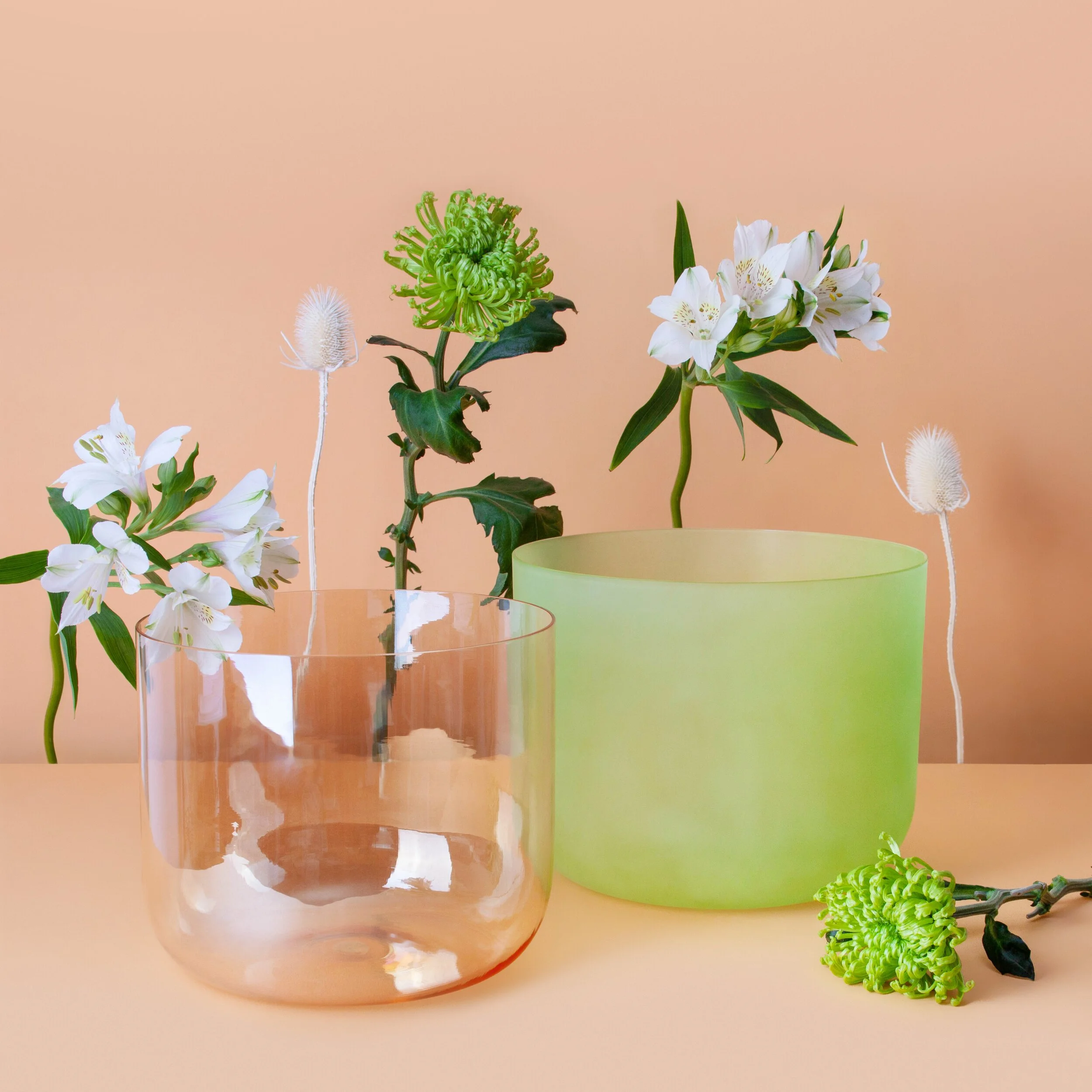 AkashaBowls® Kristallklangschalen Set – Klang, Frequenzen &amp; Chakrenarbeit