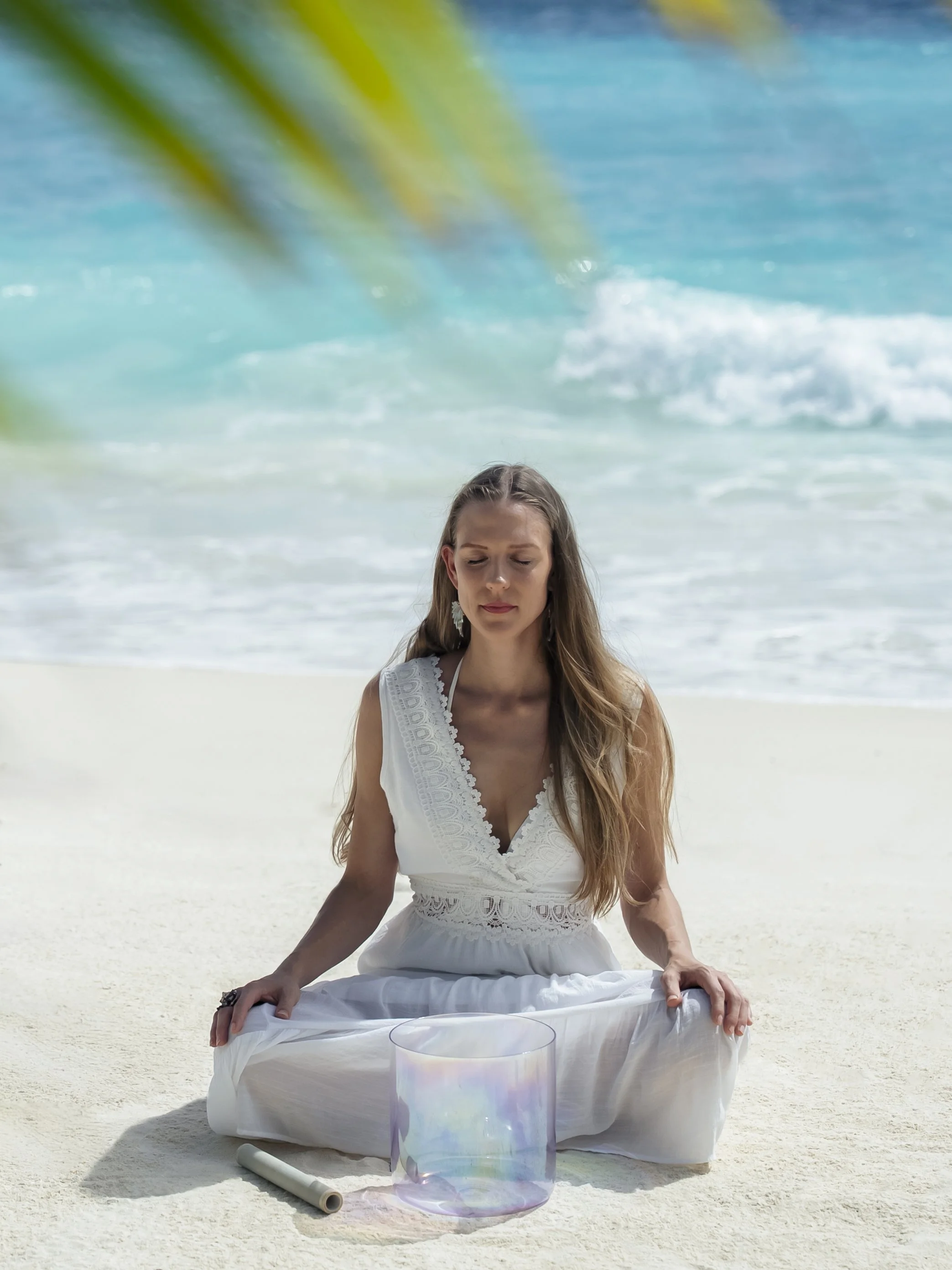 Meditation mit AkashaBowls® Kristallklangschale am Meer – Sound Healing