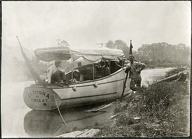 Gilbert Harris’s fossil-collecting boat, the Ecphora.