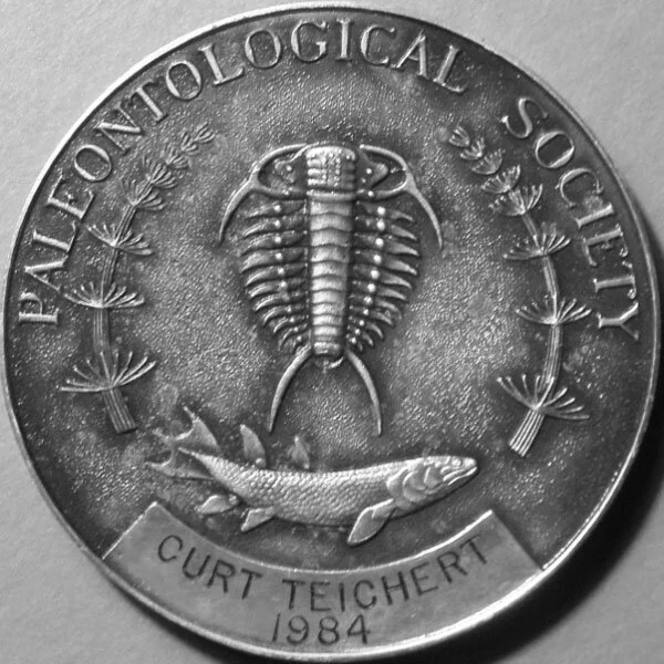 Paleontological Society Medal to Curt Teichert.