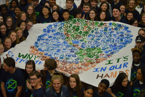 Students at a Youth Climate Summit; Photo by Kelli Grabowski.