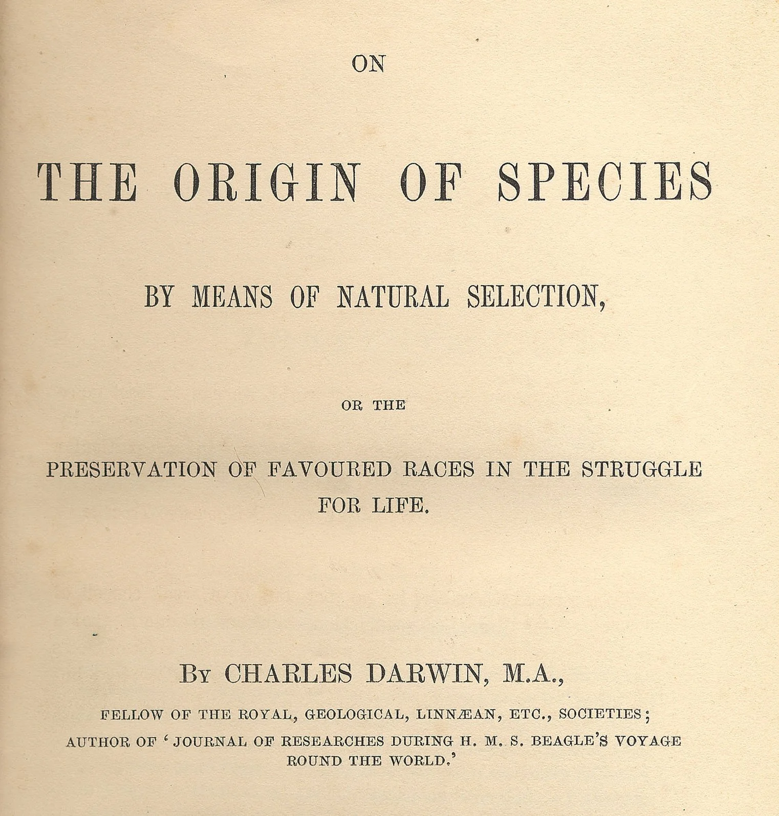“On the Origin of Species” as a Great Book