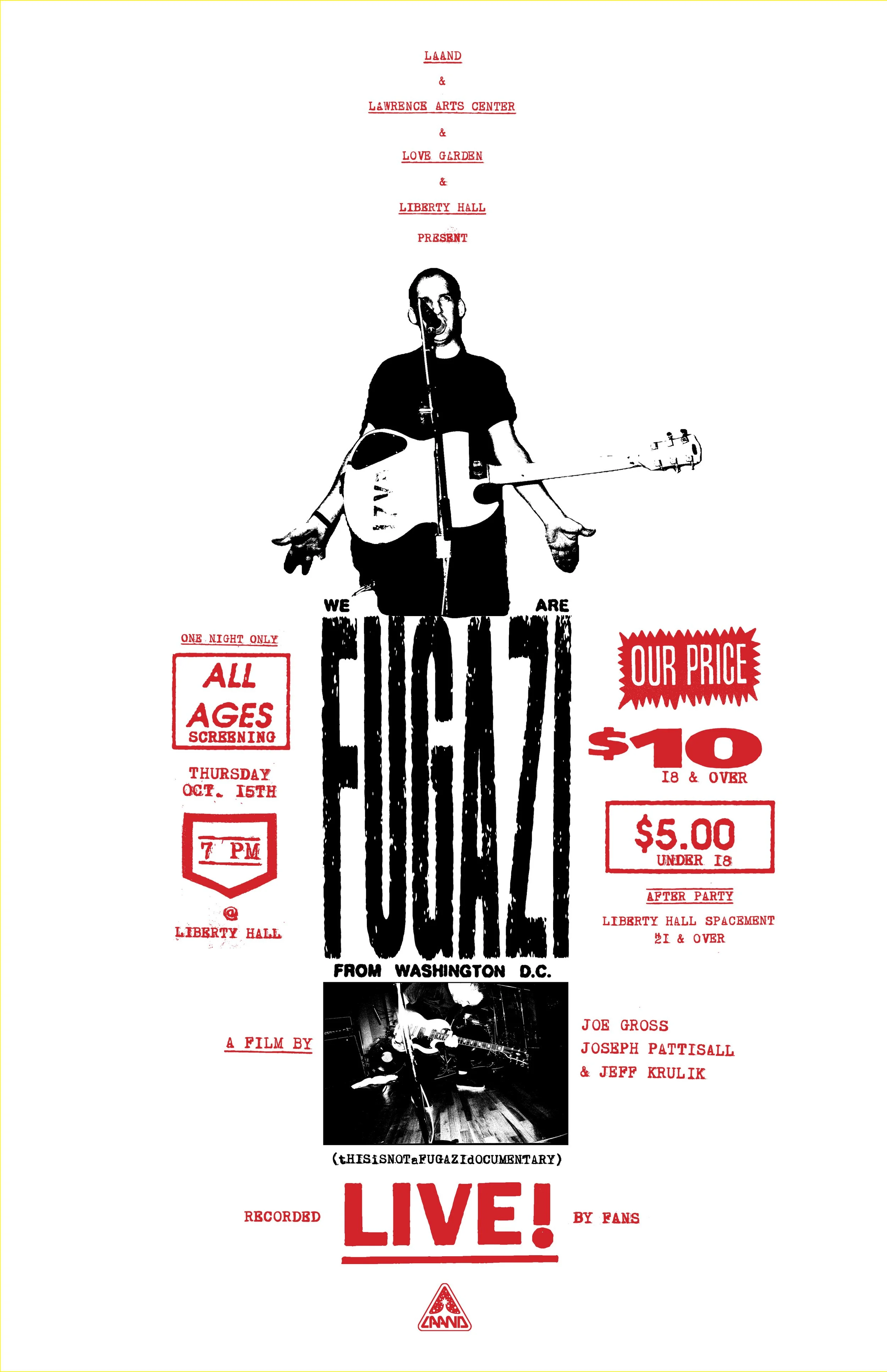 "WE ARE FUGAZI FROM WASHINGTON, DC" FILM SCREENING