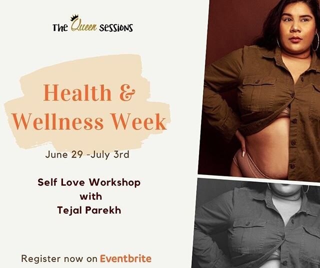 BRIGHTDOLL SOULS! EXCITING NEWS!🎉Join YOUR Hype Coach Tejal, MSW and these INCREDIBLE QUEENS👑 on the @thequeensessions THIS WEEK for FREE 🔥🎉online #Health and #Wellness  classes all week long from Monday June 29th, 2020 to Friday July 3rd, 2020 p