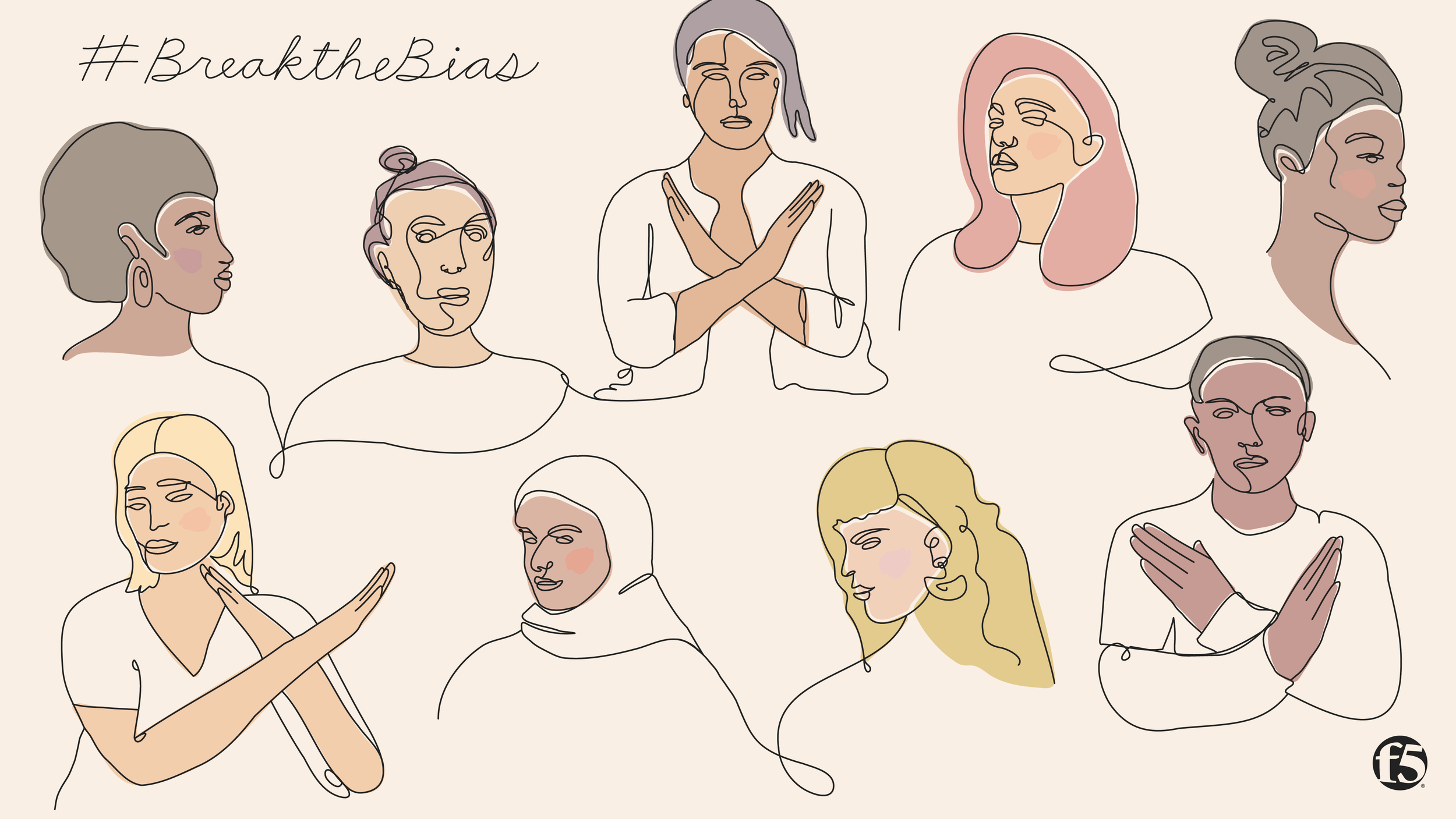F5 | International Women's Day (IWD) Zoom Background