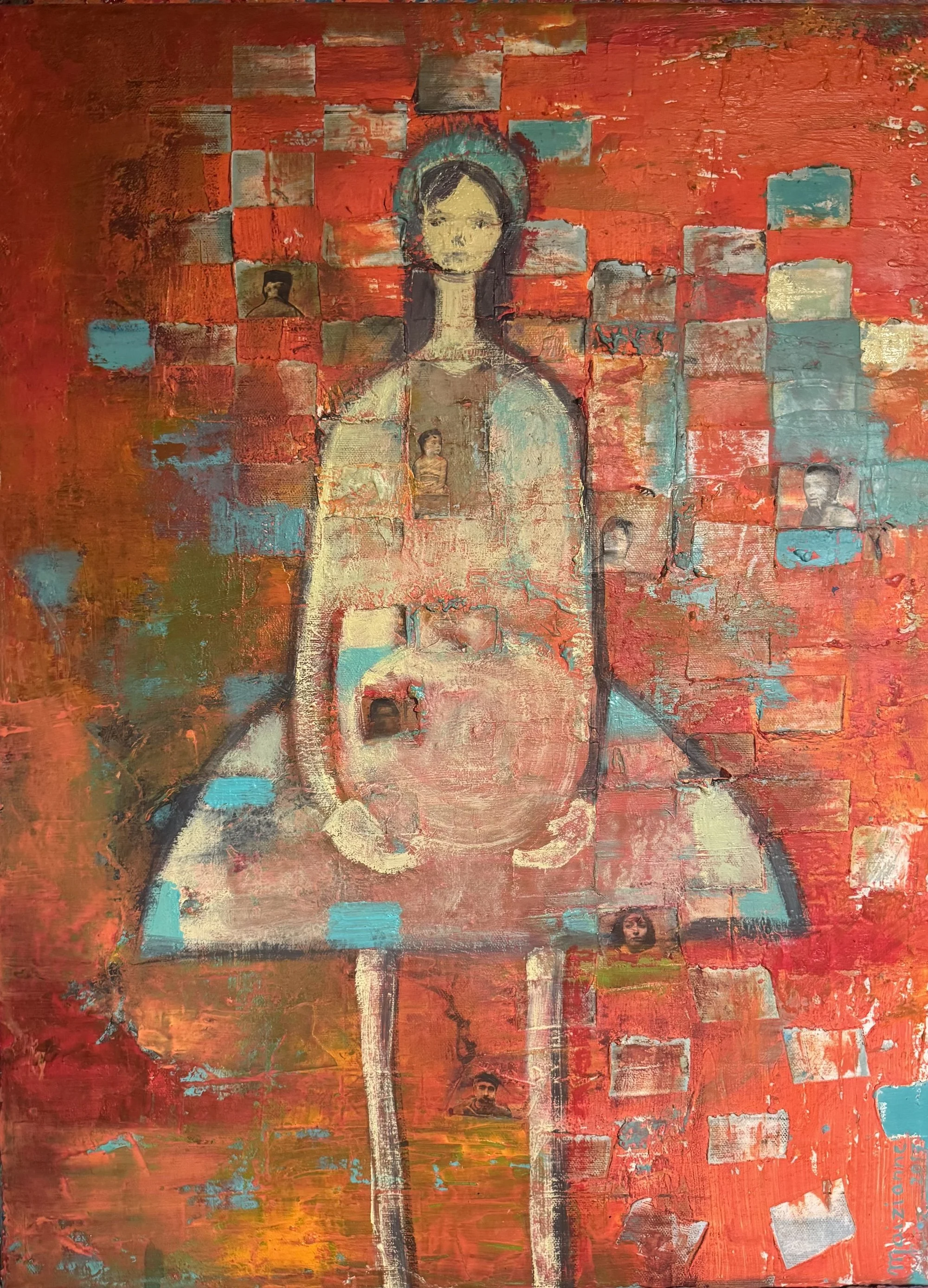 The invisible thread 18x24x1"