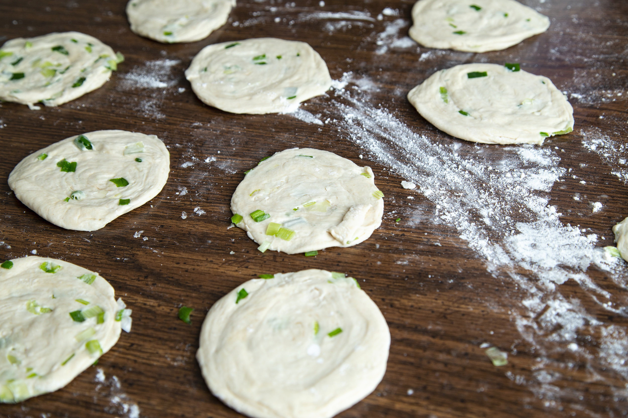 Virginia Food Photography: Green Onion Pancakes