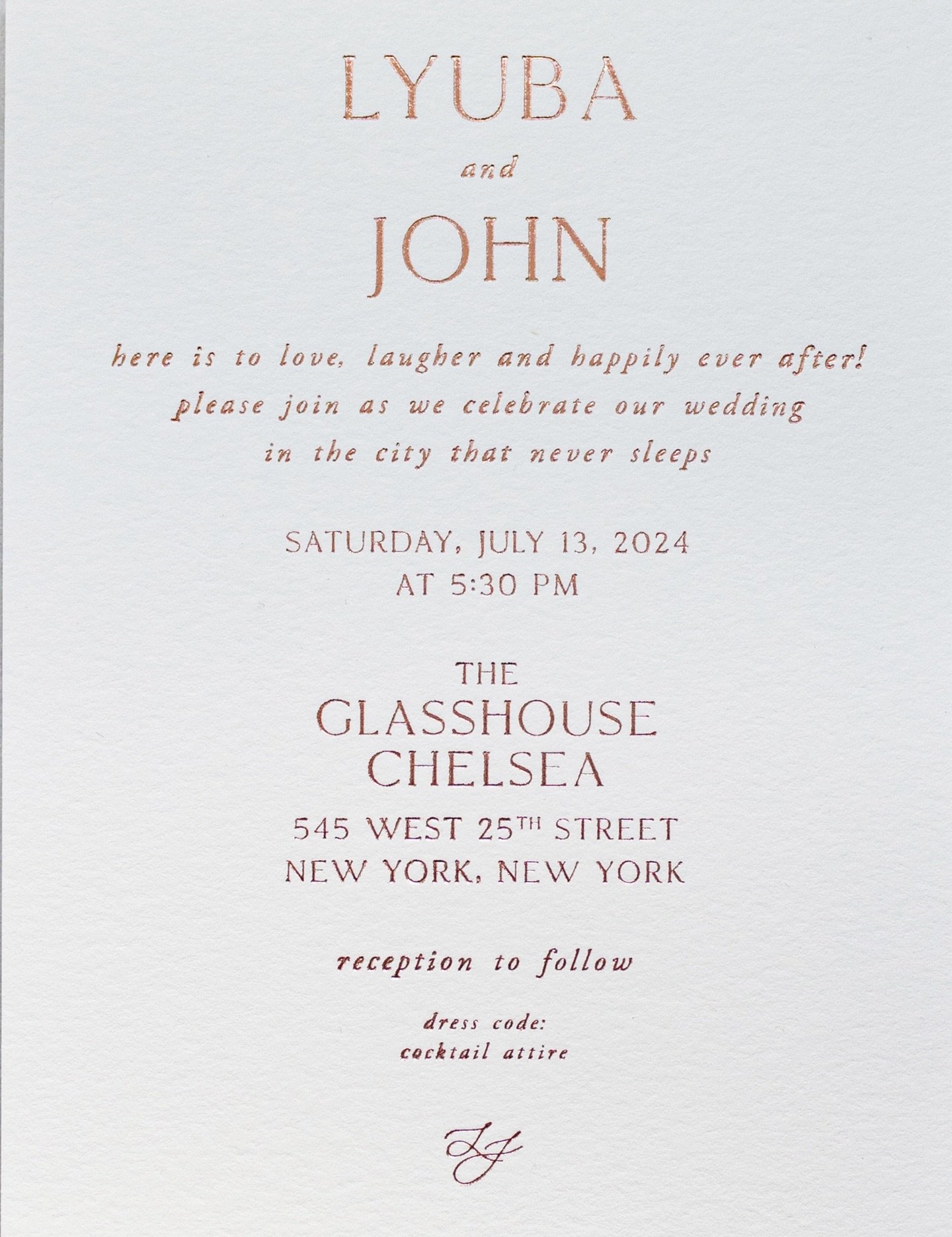 Rose gold foil for L+J ✨ 

#invitationdesign #customdesign #stationerydesign #weddingstationer #foilstamping