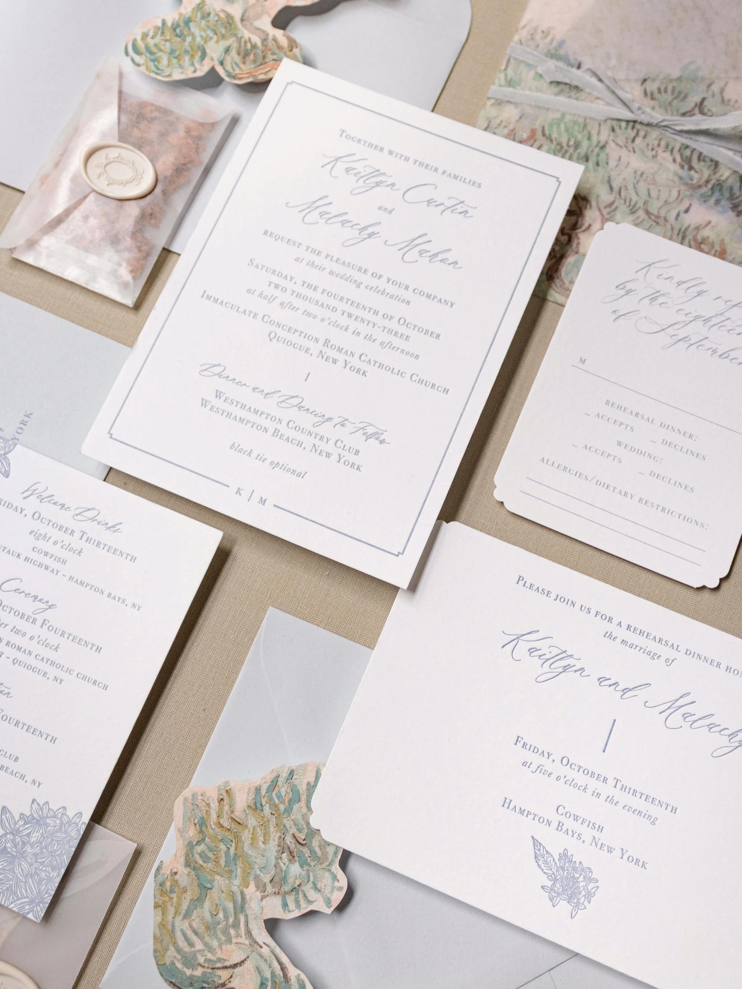 Hydrangea blue for K + M 🤍 

#blueweddings #fineartwedding #prettypaper #weddinginvitations #stationerydesign