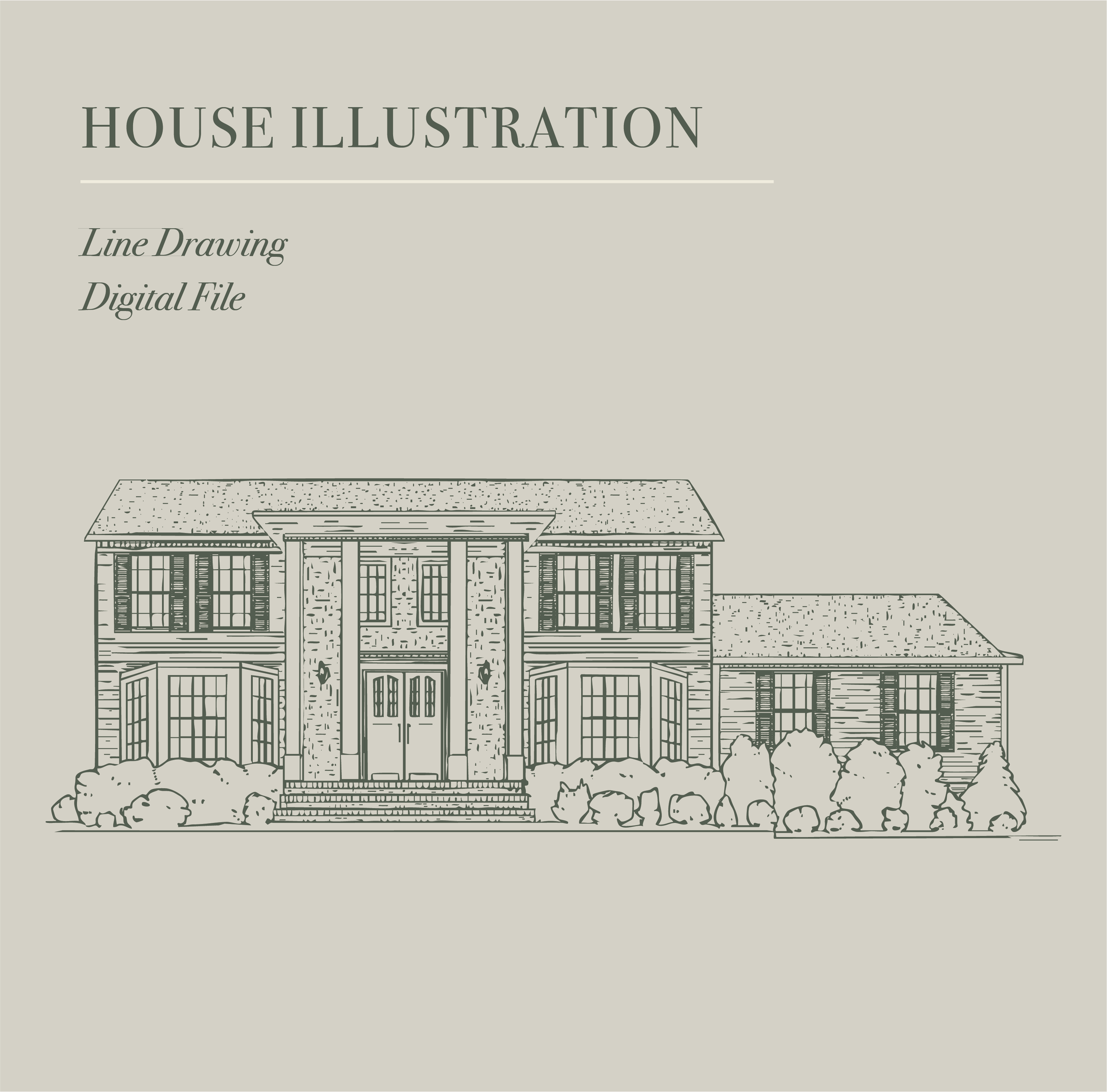 Custom House Illustration Service
