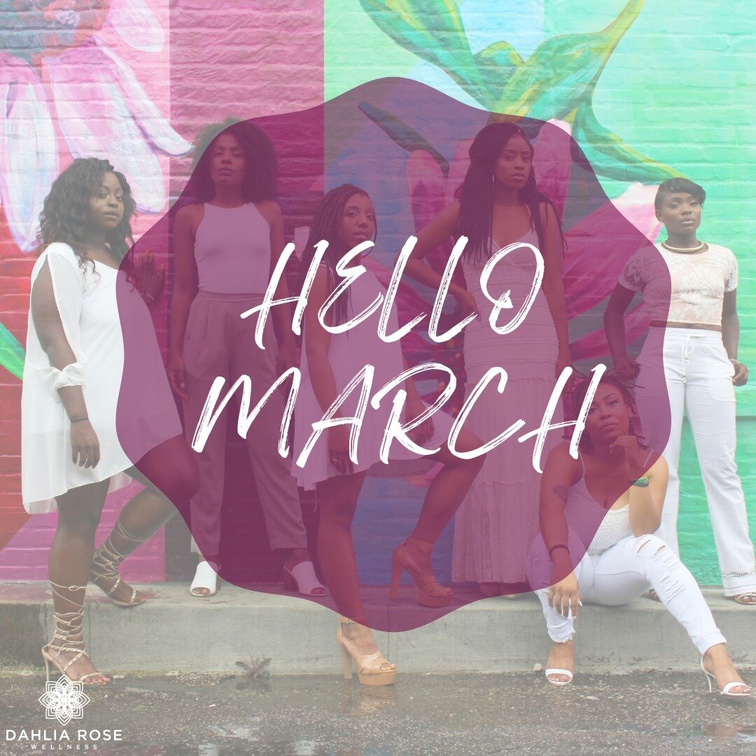 Hello March!

This month means so much to us at @dahliarosewellness for a few reasons: 
1. Its #socialwork month and we get to celebrate our clinicians for transformative work they do
2. Its #womenshistory month and lets face it the #presentiswomen
3