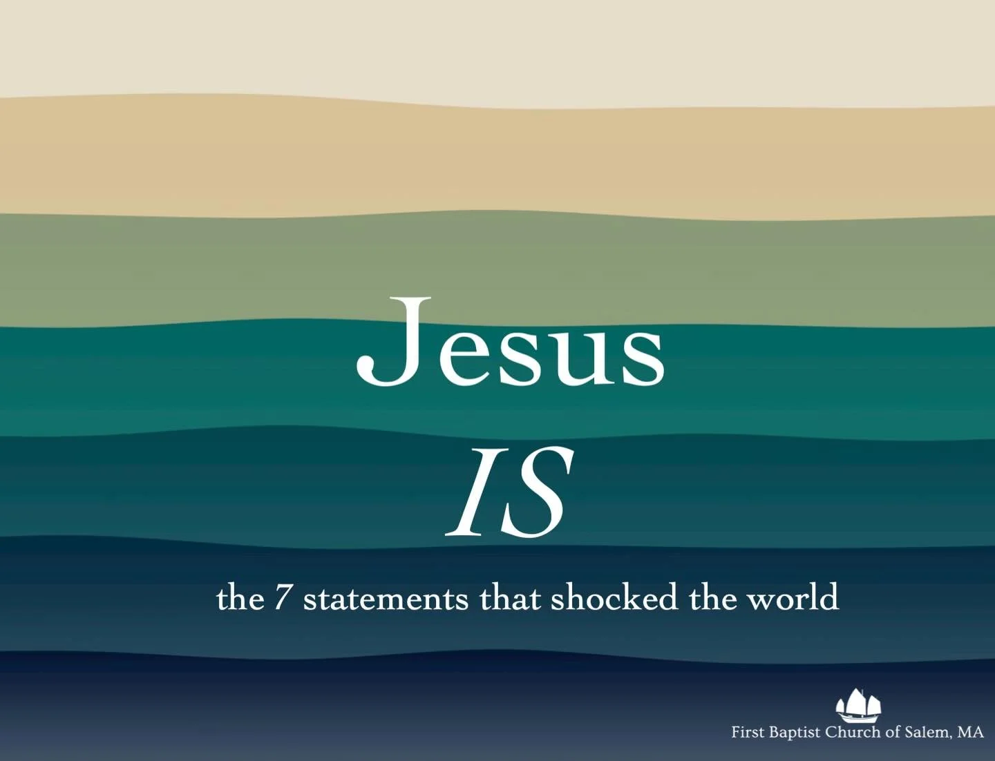 New Spring Sermon Series &mdash; &ldquo;Jesus IS&hellip;&rdquo;

Join us as we learn about the 7 famous &ldquo;I am&rdquo; statements of Jesus Christ in the gospel of John that shocked his world and ours.

April 12 &mdash; &ldquo;I am the bread of li