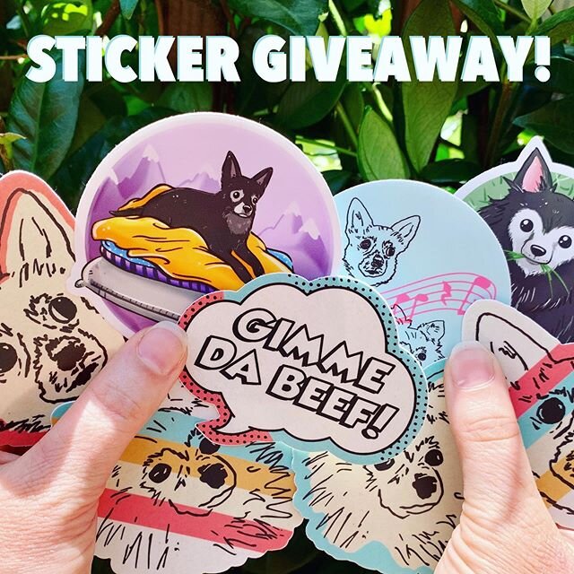 To celebrate the launch of our new Etsy store (link in bio), we&rsquo;re giving away sticker packs to FIVE lucky winners!  Here&rsquo;s how to enter:
1. Follow @puppysongs 
2. Comment with your favorite sticker designs
3. For bonus entries, also tag 