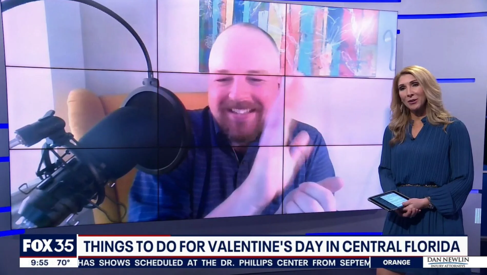 Talking about VDay options on FOX 35
