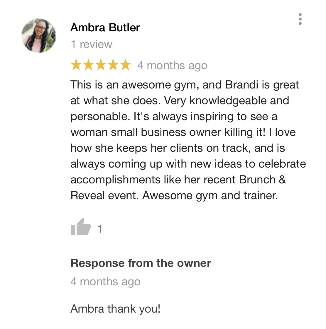 Review from Ambra