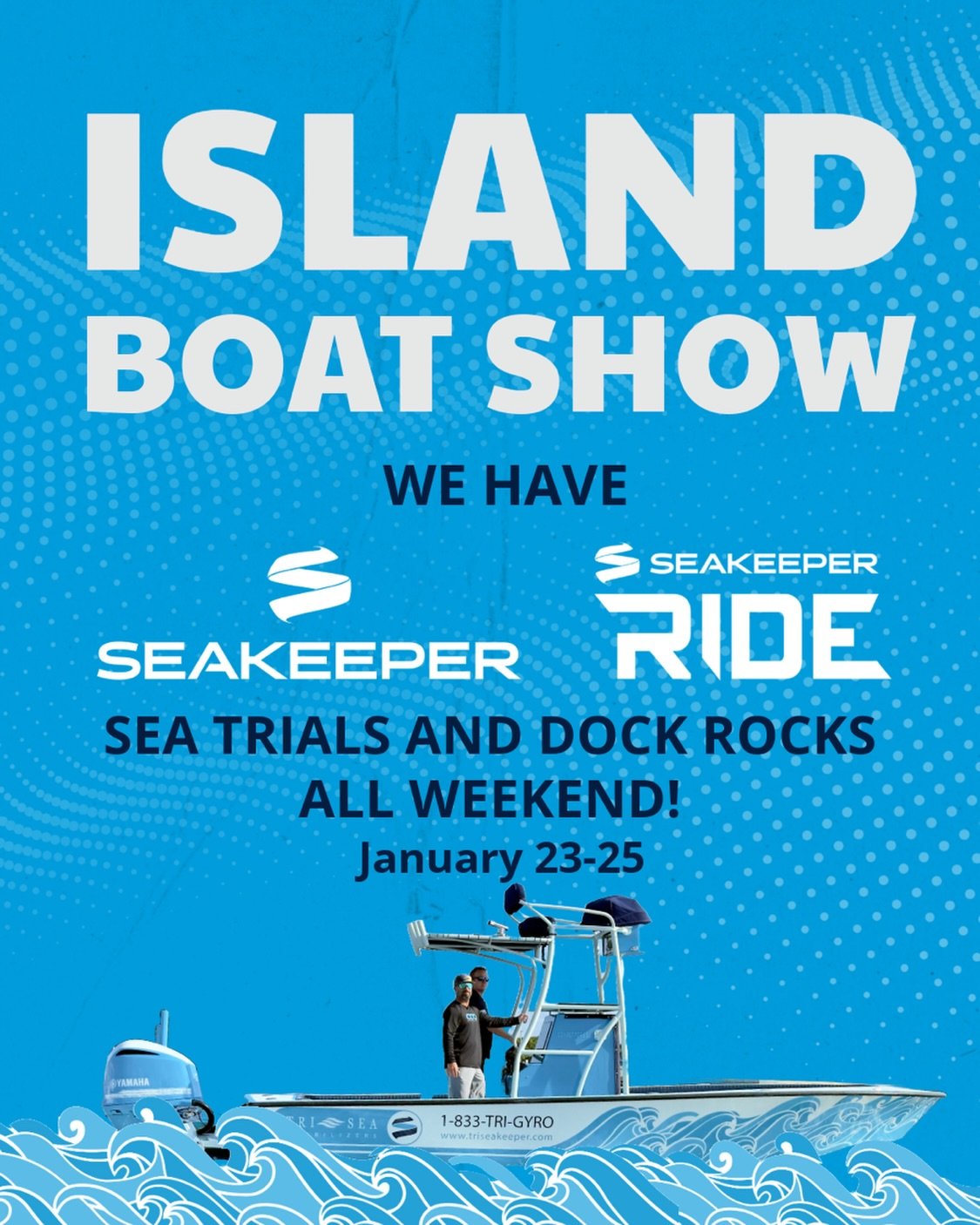 Florida Keys! Don&rsquo;t miss your chance to experience what @seakeeper and @seakeeper.ride have to offer! We are at the @islandboatshow all weekend!