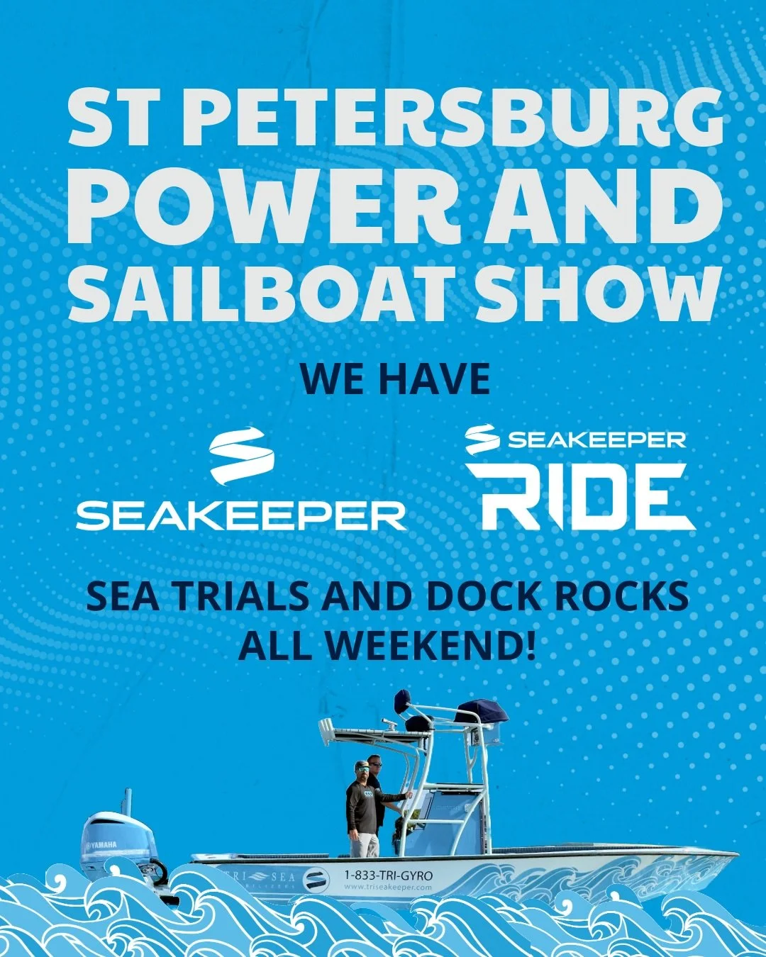 If you are in the Saint Pete area we are here to show you what @seakeeper and @seakeeper.ride have to offer. 
We have demo rides happening all weekend! 

#seakeeper #seakeeperride #itsallwedo