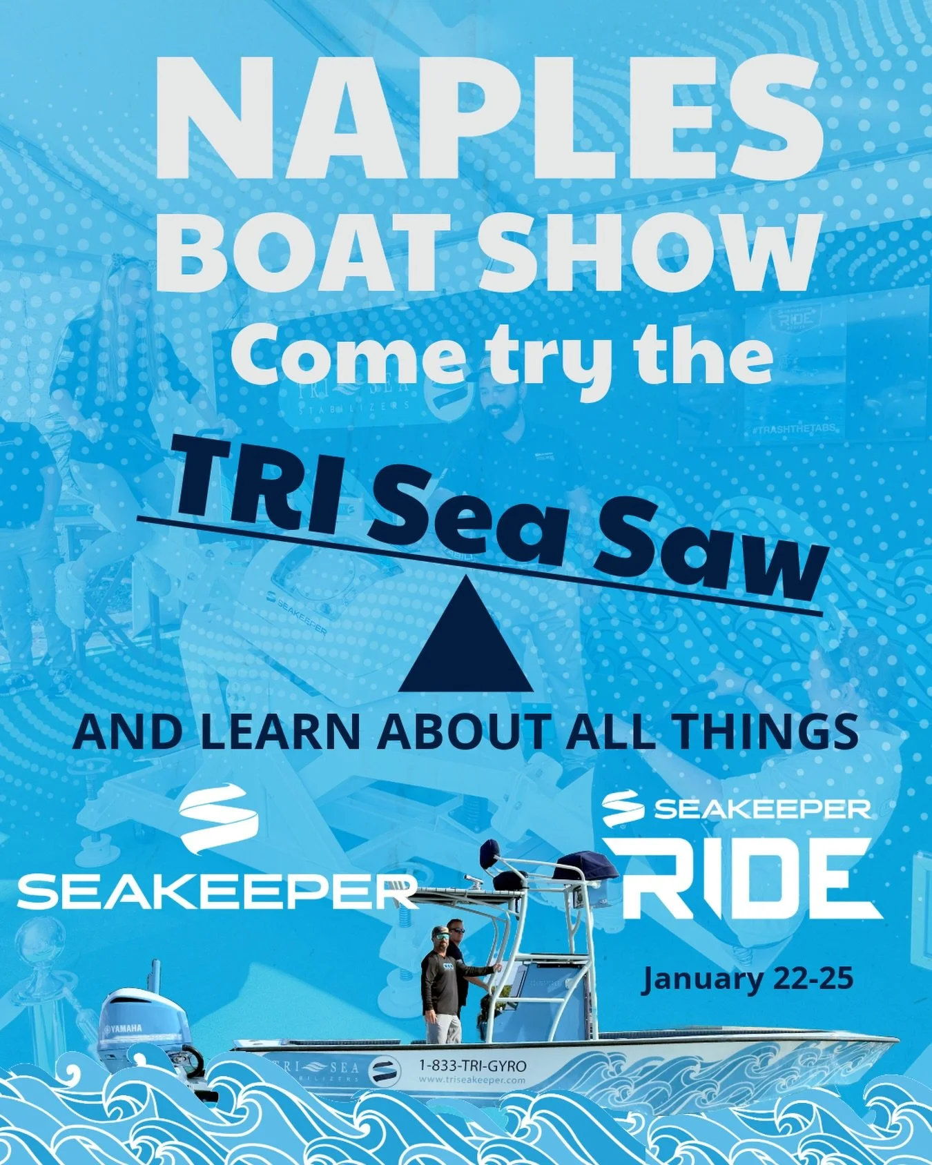 @naplesboatshowofficial  don&rsquo;t forget to stop by and try out SeaSaw! Our team is out here to teach you all about the @seakeeper and @seakeeper.ride systems!