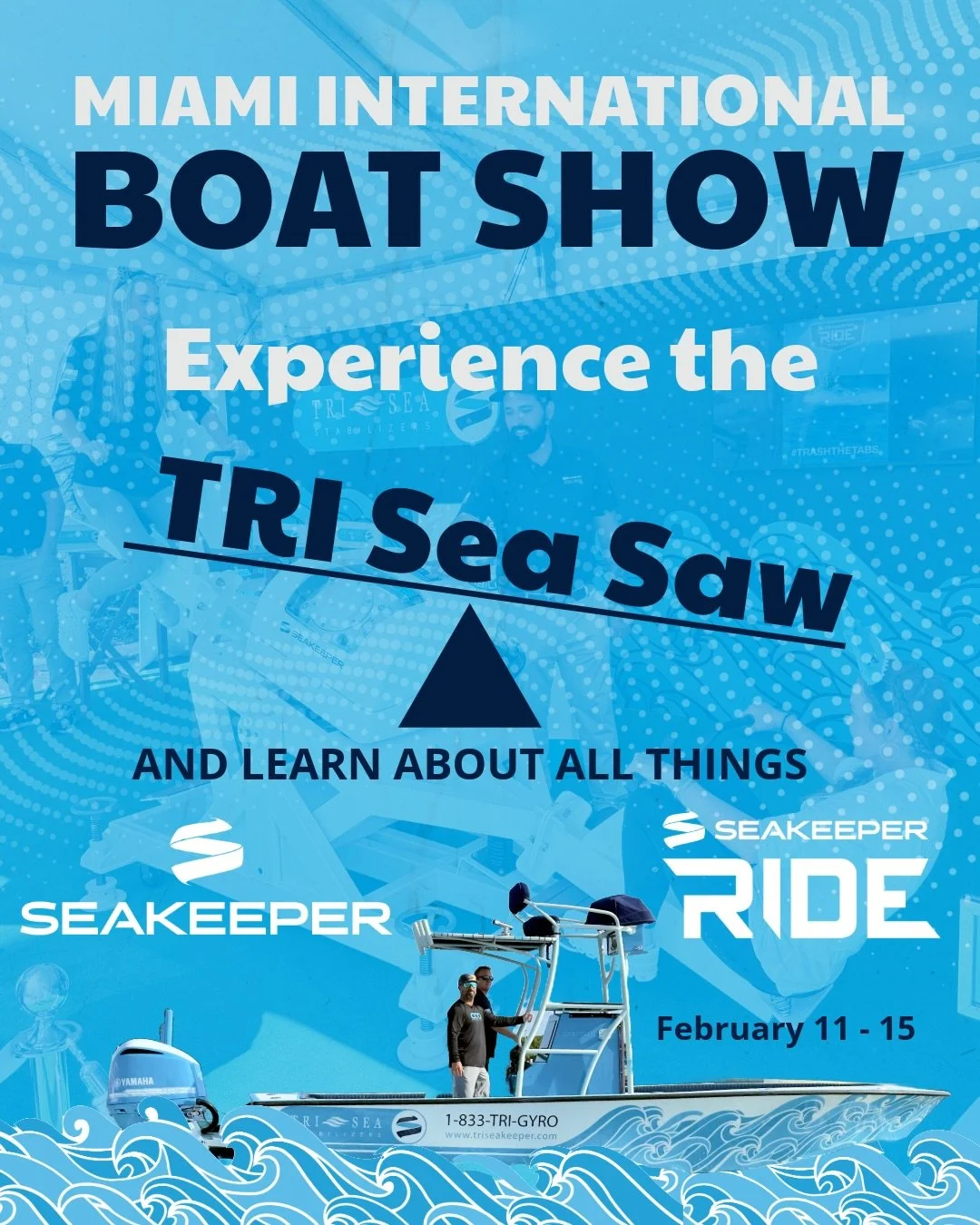 It&rsquo;s that time of year again! We are here at the @miamiboatshow ready to show you want @seakeeper and @seakeeper.ride have to offer! Stop by the booth to try or SeaSaw! 

#seakeeper #seakeeperride #itsallwedo