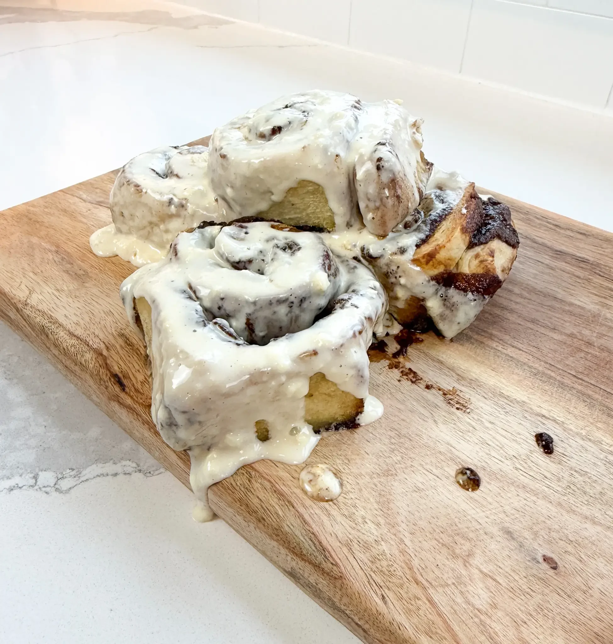 Soft &amp; Warm Sourdough Cinnamon Rolls (A Christmas Tradition)