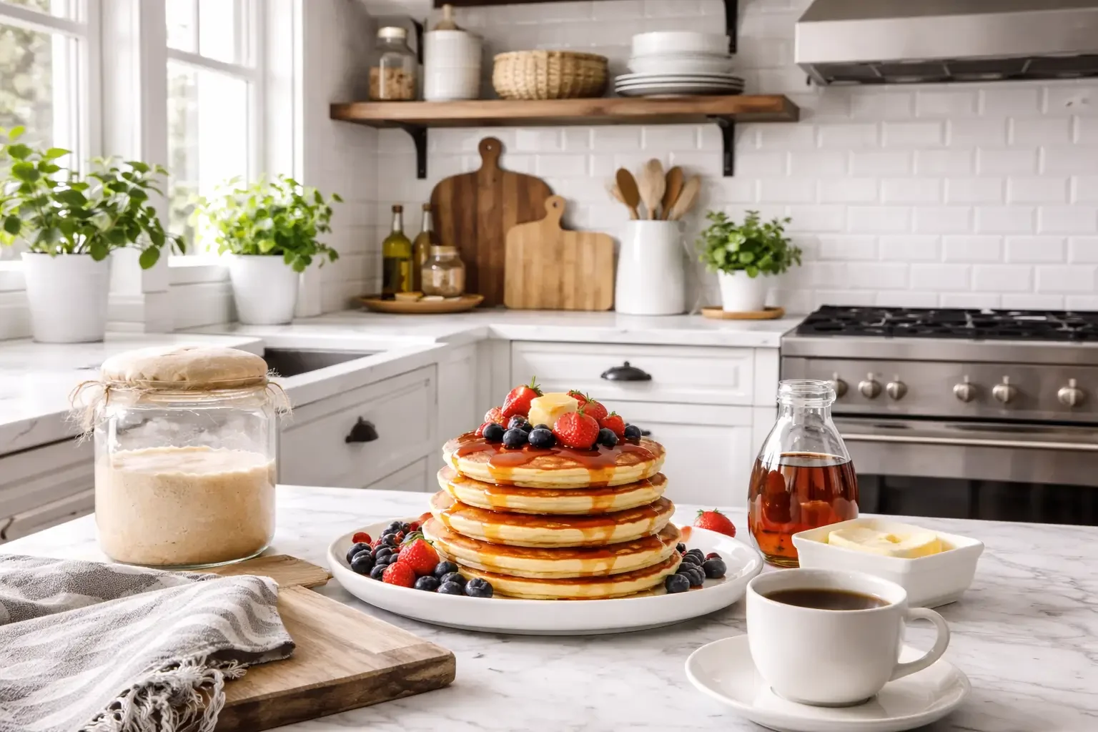 Sourdough Discard Protein Pancakes (A Gut-Friendly, High-Protein Breakfast)