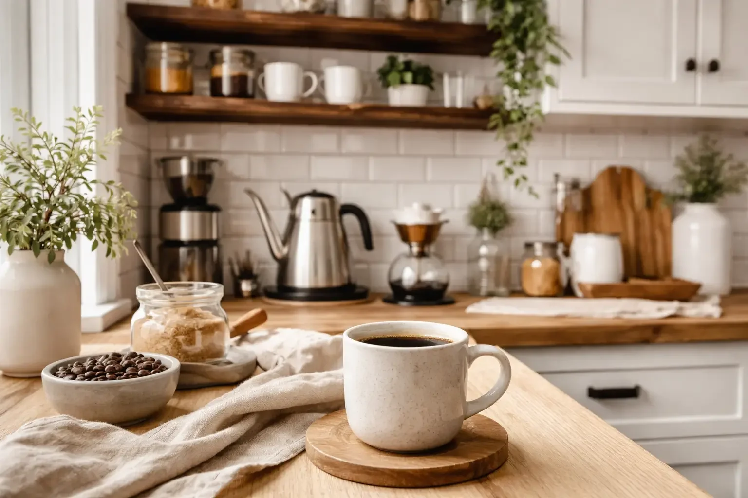 How I Built a Healthier, Non-Toxic Coffee Bar (and Why It Matters More Than You Think)
