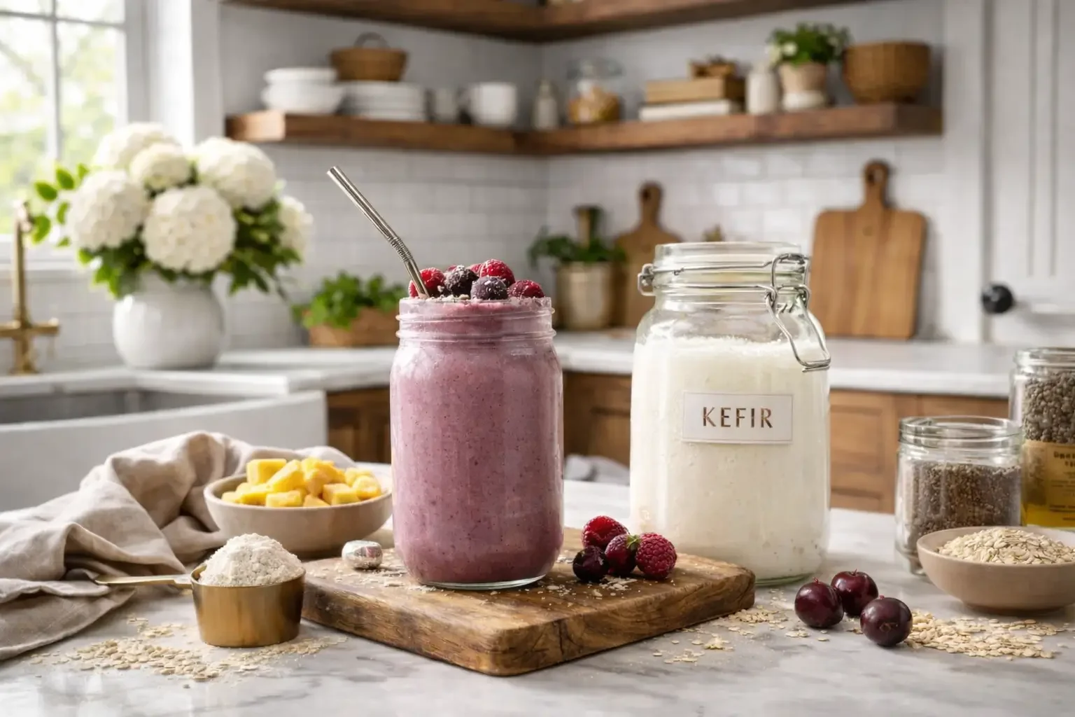 A High-Protein Morning Smoothie for Muscle Recovery, Gut Health, and All-Day Energy