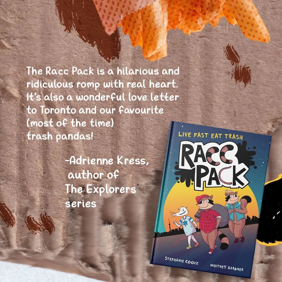 More praise for The Racc Pack! This one is from the amazing @adriennekress. Thank you so much!
#TheRaccPack #mglit #kidlit #kidsreadcomics