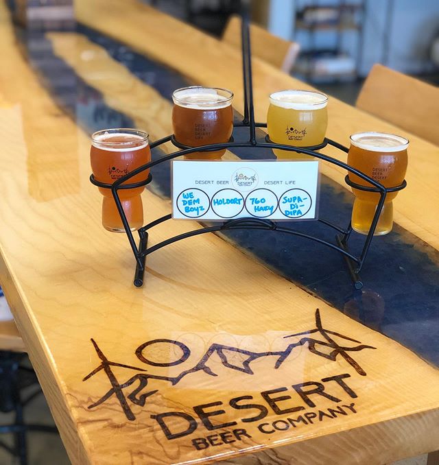 ‼️NEW BEERS ON DRAFT‼️ Don&rsquo;t know what to choose?? Grab a flight and try them all! #craftbeer #beerflight #desertbeercompany #localbusinesses #smallbusinessowner