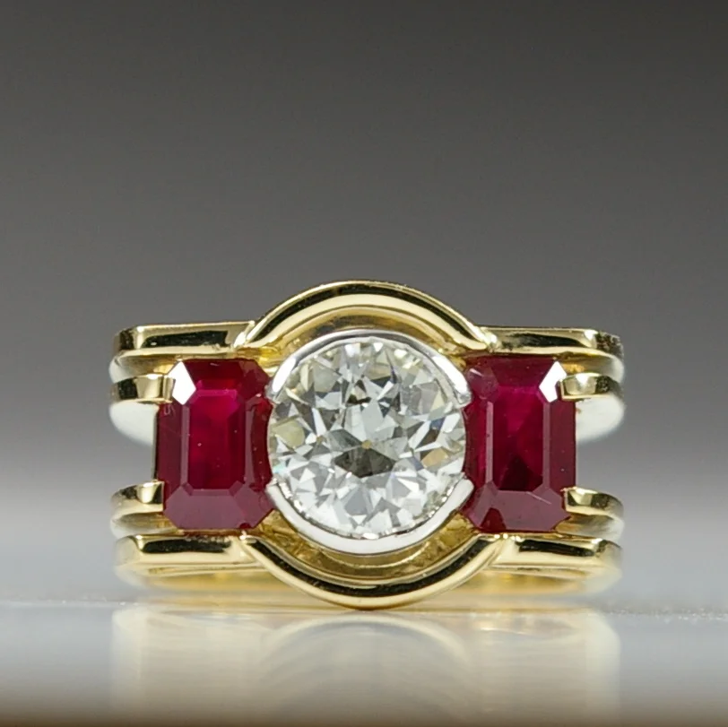 Diamond and Ruby ring by Kevin Glenn Crane for Crane jewelers Ltd. Seattle, WA all rights under copyright are reserved. 2019 a.JPG