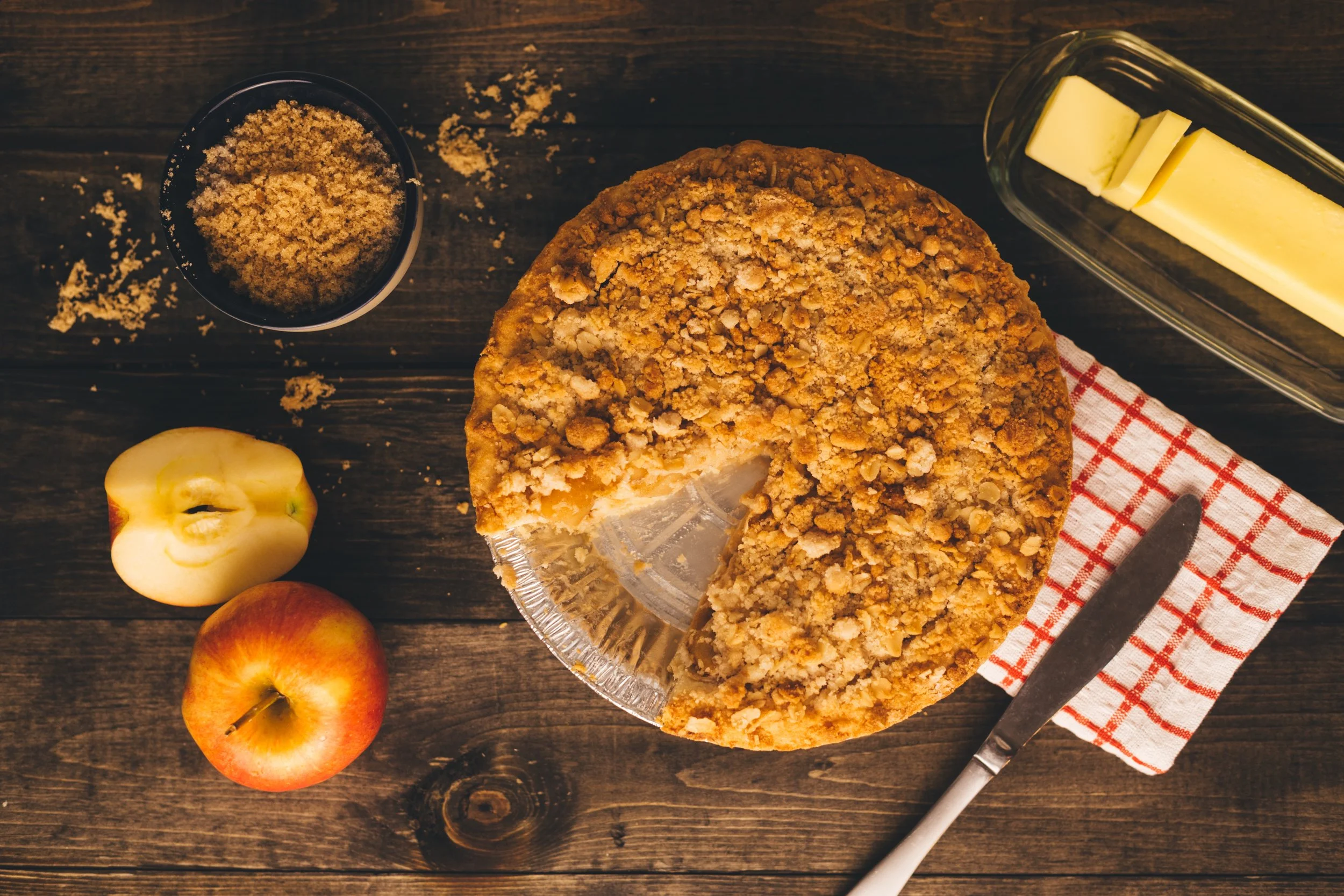 Nanny's Apple Pie with No-Roll Cheddar Crust