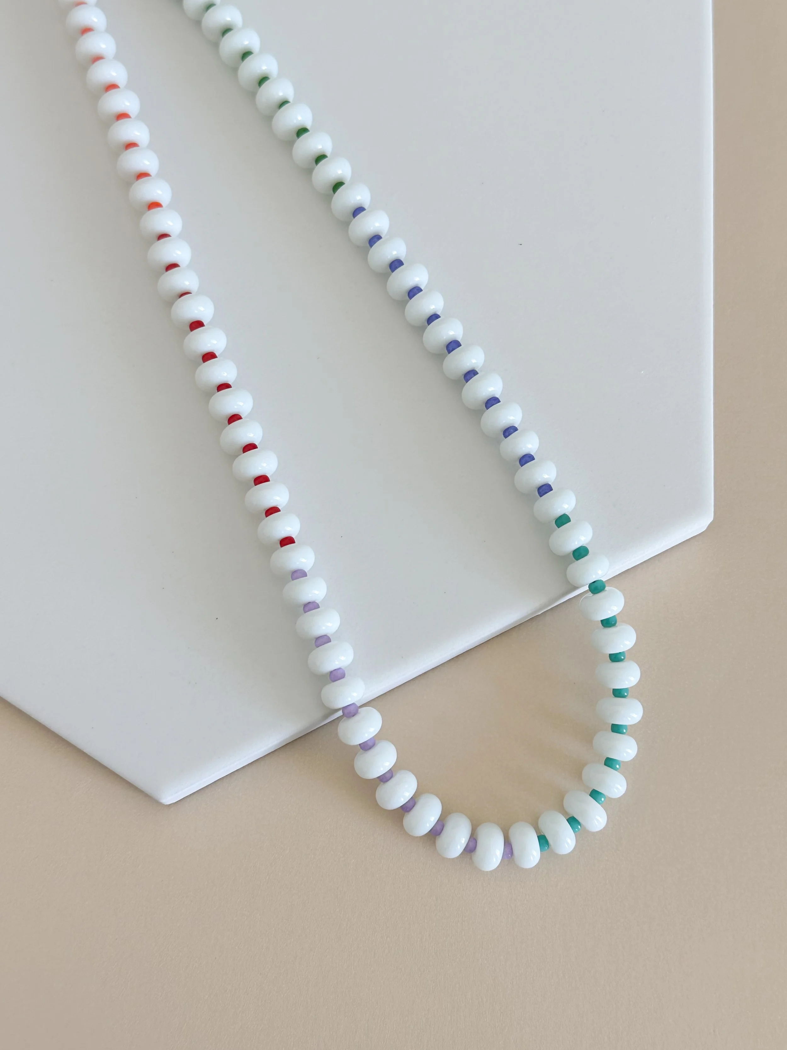 White Rainbow Luxe Necklace
