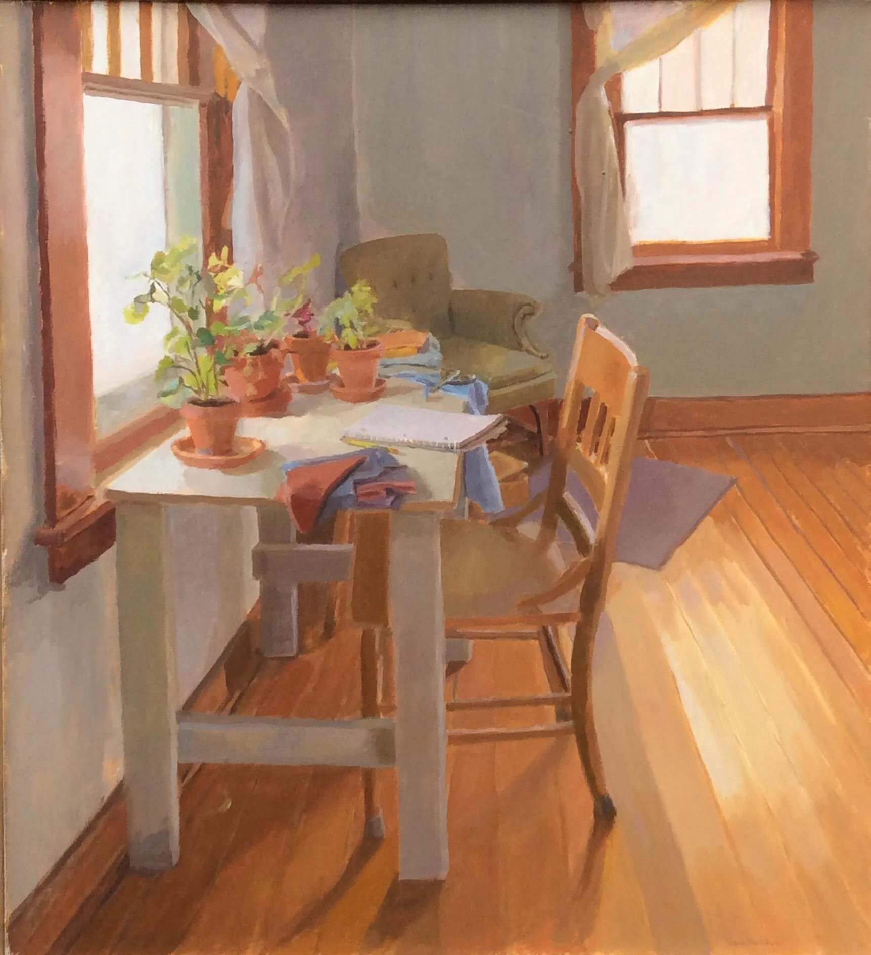 Studio with plants