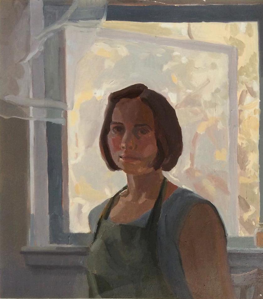 Self portrait with window