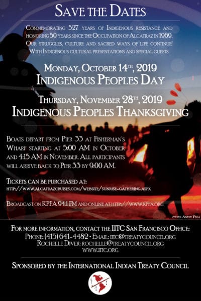 Indigenous Peoples Day Sunrise Ceremony