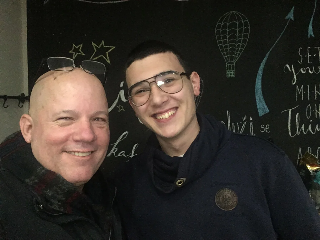 Chad with Eus Student in Niksic, Montenegro