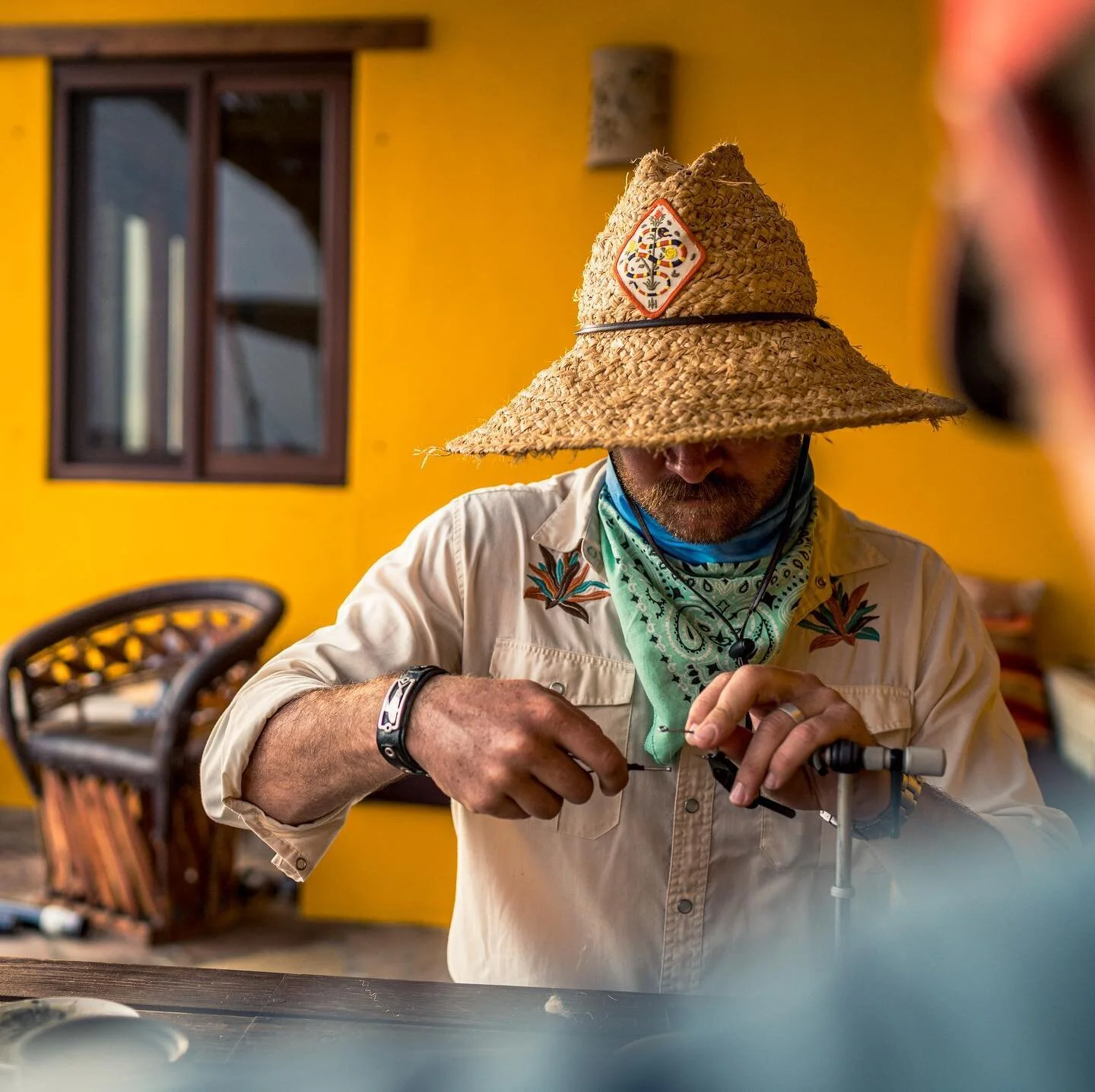 You could buy flies, sure. It&rsquo;s just never the same. I will always love tying and it is a massive part of trip prep.

@renzettiinc @howlerbros @sightlineprovisions 

📷 @matt.jones.photography 

#heedthecall #feelthepull #seewhatsoutthere #baja