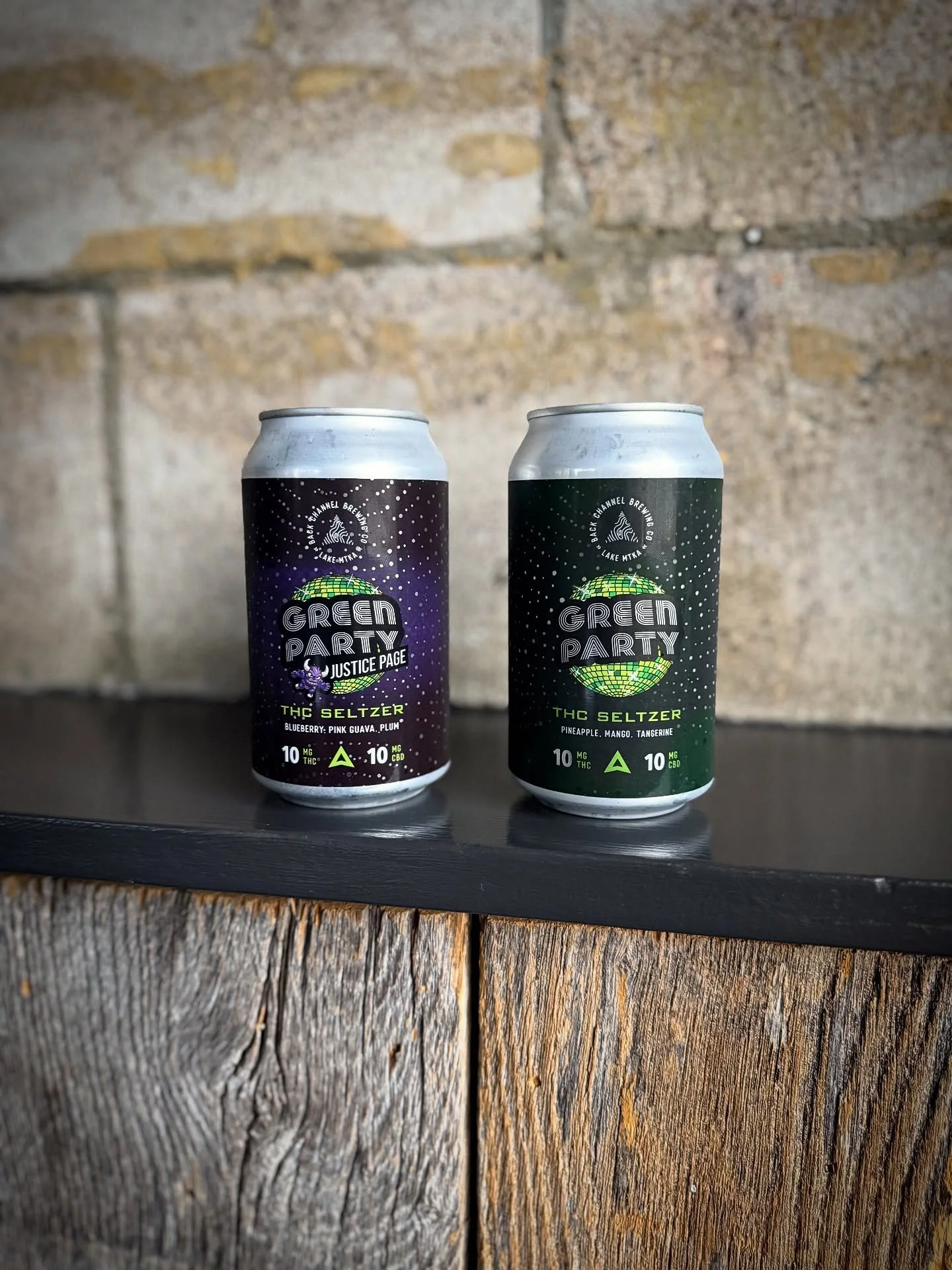 Get your hands on the most flavorful THC beverages on the market.

Green Party - 🌱 Seltzer w/ Mango, Pineapple, Tangerine (10mg THC &amp; CBD)

Green Party Justice page - 🌱 Seltzer w/ Blueberry, Pink Guava, Plum (10mg THC &amp; CBD)

You can find G