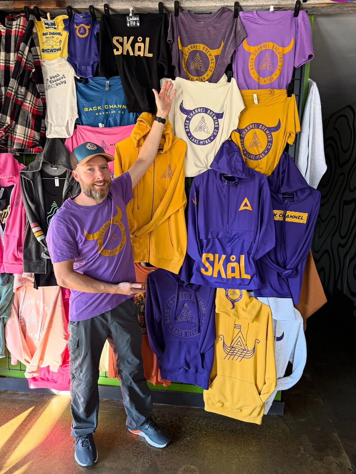 Great day to load up on our Vikings-inspired apparel.

These beautiful fall days are fleeting, so get up and get out here for what&rsquo;ll be an epic day on our lakeside patio.

@burrito_bro99 will have hot pre-rolls as early as 10:30am and our door