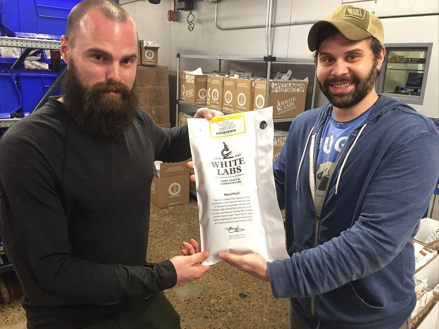 Full circle moment right here.
In April, 2017, about seven months after we opened our doors, we took a trip to our favorite beer city, Asheville, and learned about yeast straight from the source at @whitelabsyeast 
One of their main employees, Pabl