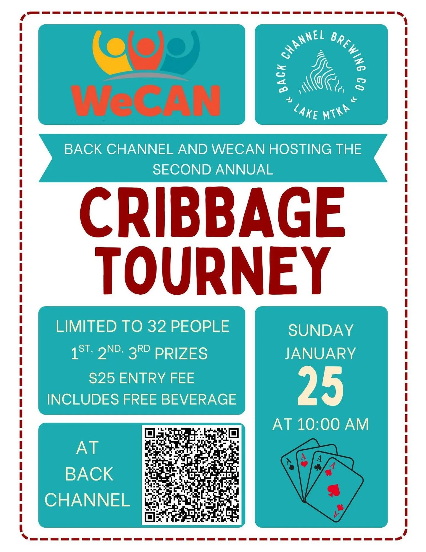 We&rsquo;ve got a fun week at the taproom to get you through the frigid stretch of weather. 

The eventful week culminates with a cribbage tourney with co-host and local nonprofit, WeCAN, this Sunday at 10am.

Whether you&rsquo;re a seasoned player o