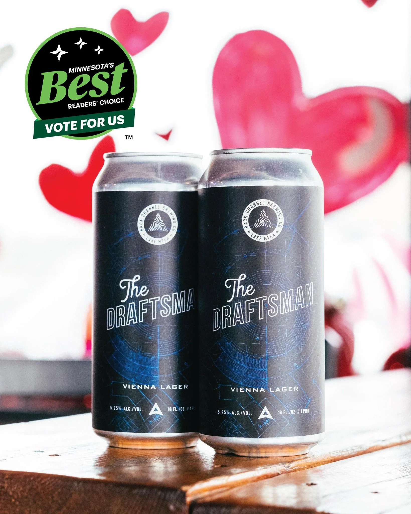 Have you noticed the romance in the air? A Back Channel favorite has returned to the taproom just in time for the Love Shack. Draw up plans to swing by the Love Shack and enjoy this draft of love.

The Draftsman - Vienna Lager (5.15%)

Toasty // Ligh