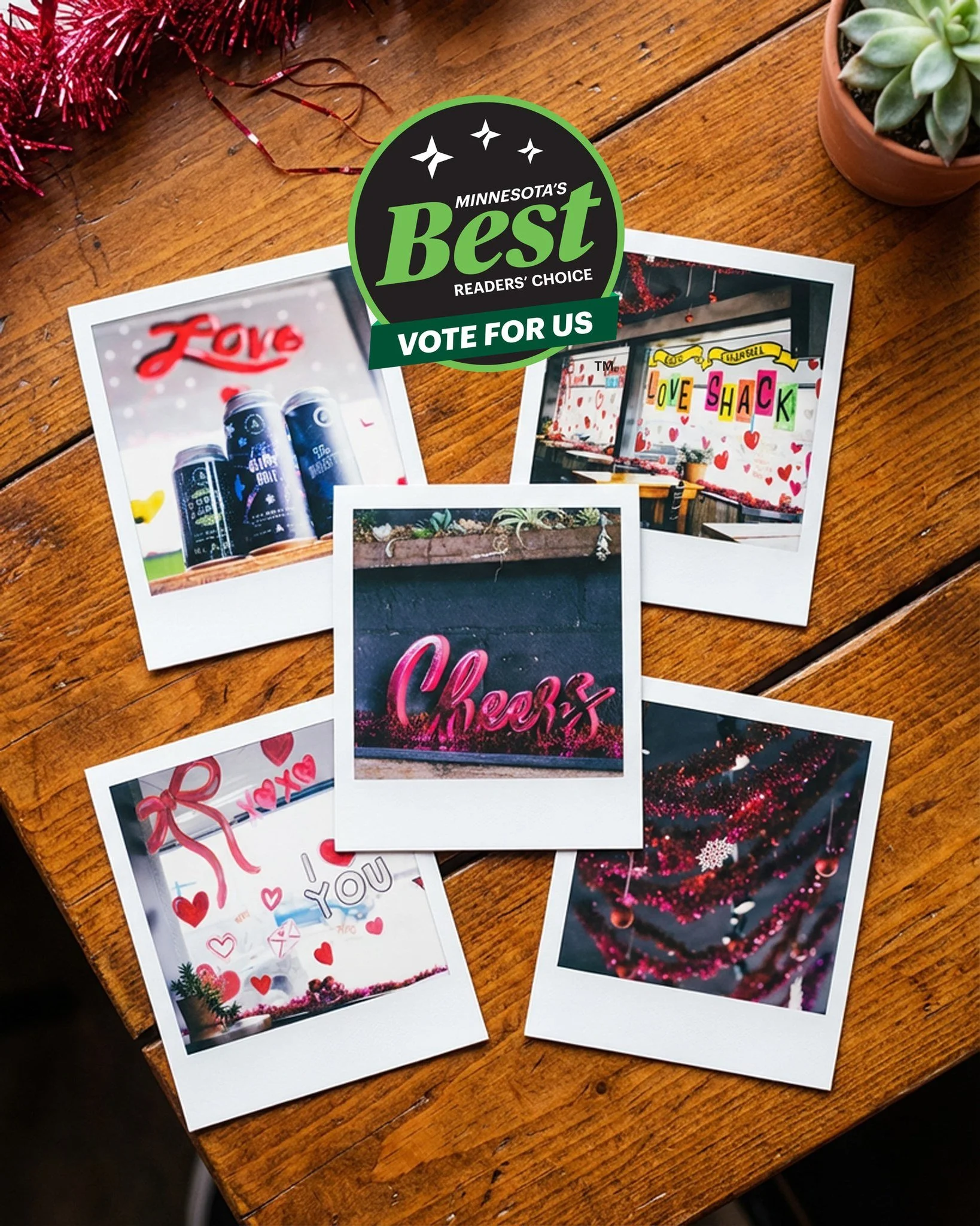 Bring your sweetheart in for a beverage this weekend to invoke those lovey dovey vibes and make some memories.

The taproom still has a little Jingle Bar flair to keep the holiday spirit, and now we&rsquo;ve enhanced the north side of the taproom to 