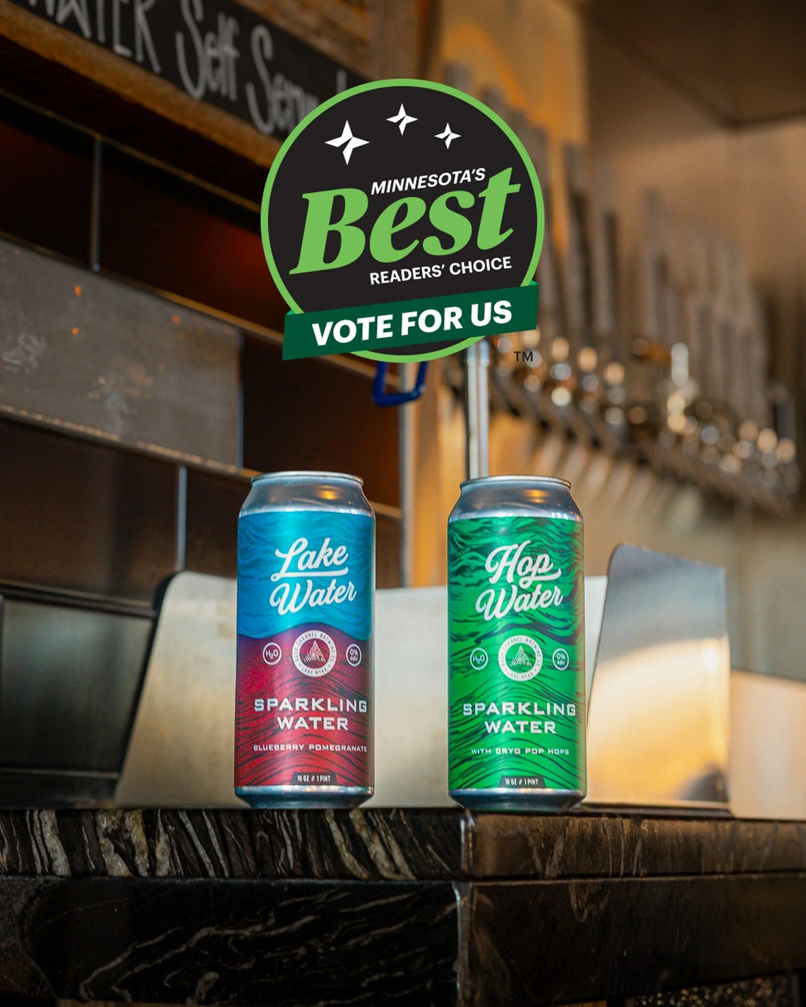 The snow is melting.
It&rsquo;s 50&deg; in February.
Hydration season starts now.

We have almost 30 N/A options available in the taproom, led by our house favorites:

&bull; Lake Water &mdash; Sparkling Water w/ Blueberry &amp; Pomegranate
&bull; Ho