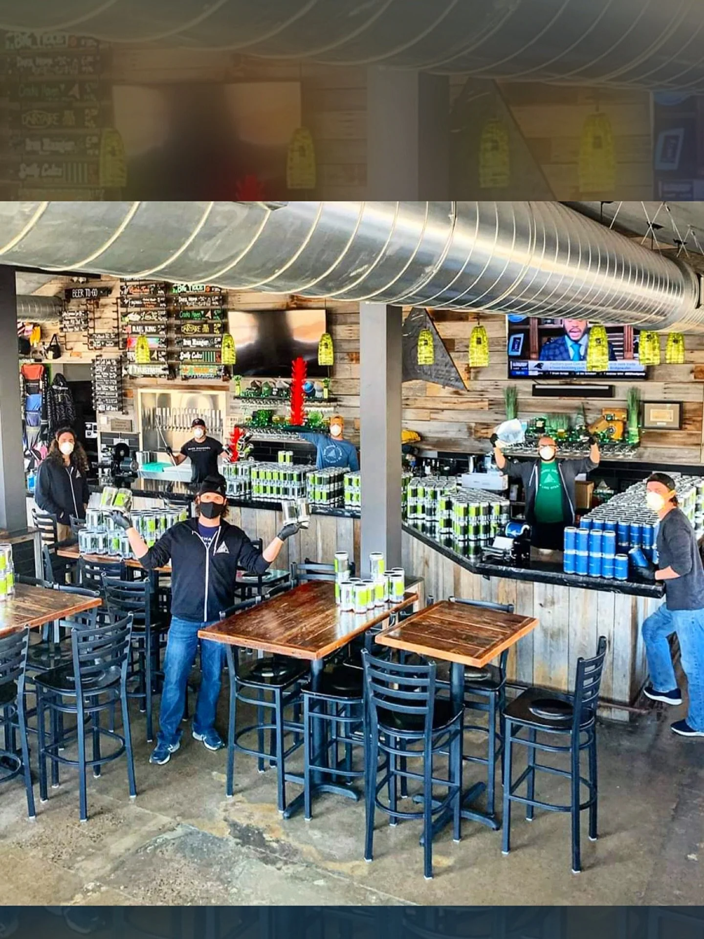 Fun little throwback from 6 years ago.

6 feet apart packaging old school crowlers.

Good times. 

Hopefully never again.